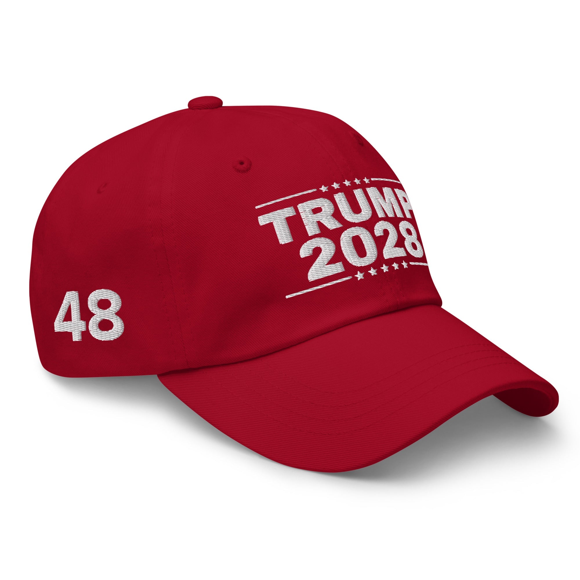 Exclusive: Trump 2028 Custom Embroidered Hat (4 - Sided Design) - PatriotDepot.com