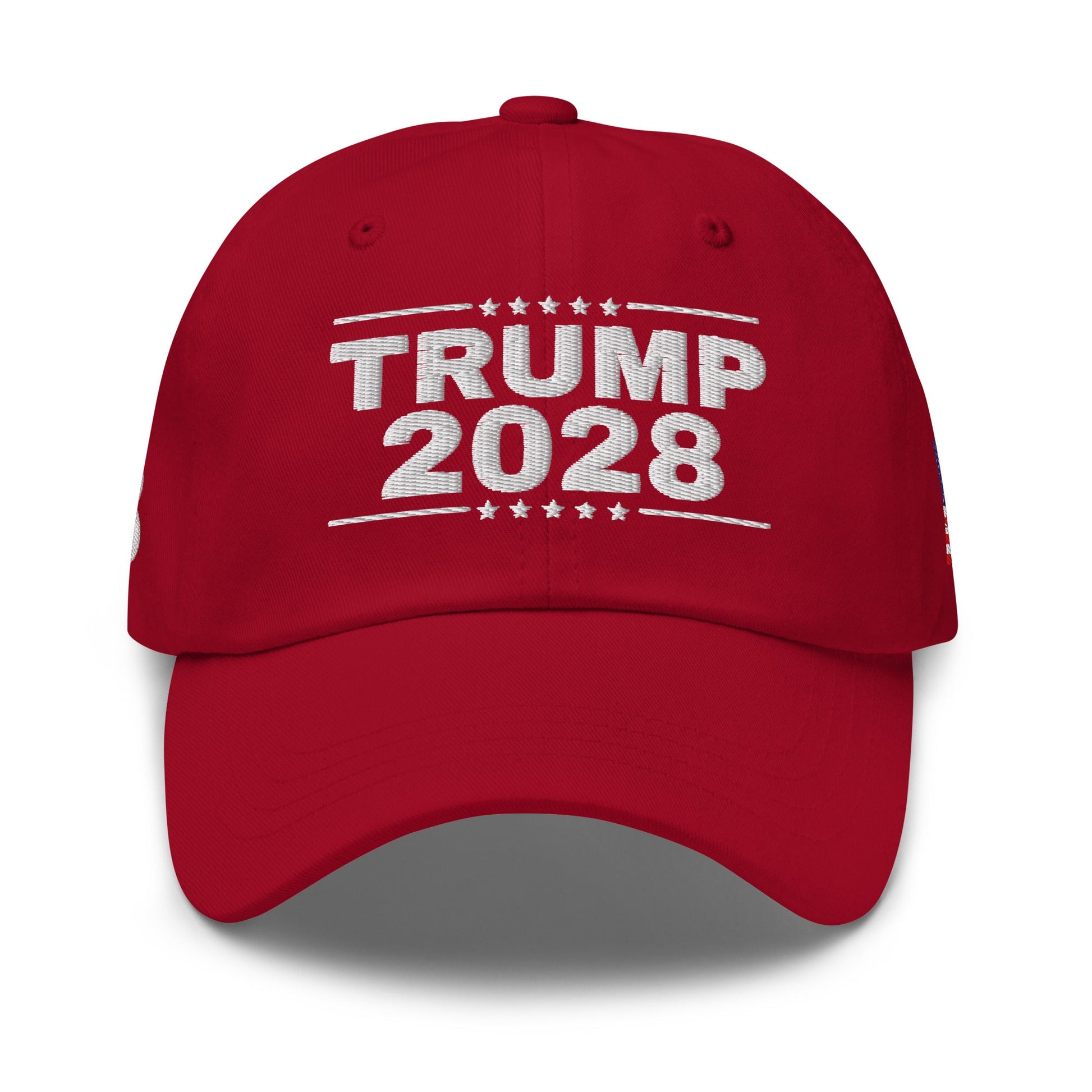 Exclusive: Trump 2028 Custom Embroidered Hat (4 - Sided Design) - PatriotDepot.com