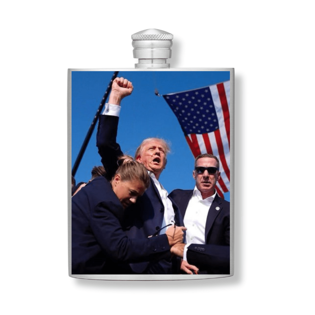 Exclusive Trump "FIGHT!" Flask - PatriotDepot.com