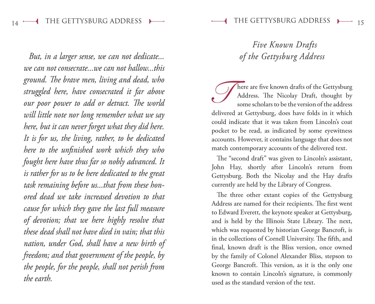 The Gettysburg Address by Abraham Lincoln | Pocket Hardcover