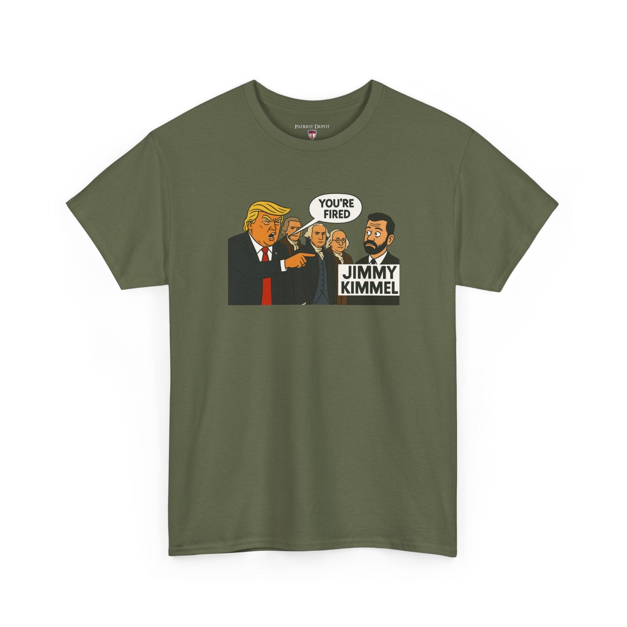 FAFO Jimmy Kimmel’s Wake - Up Call T-Shirt | Charlie Kirk - PatriotDepot.com