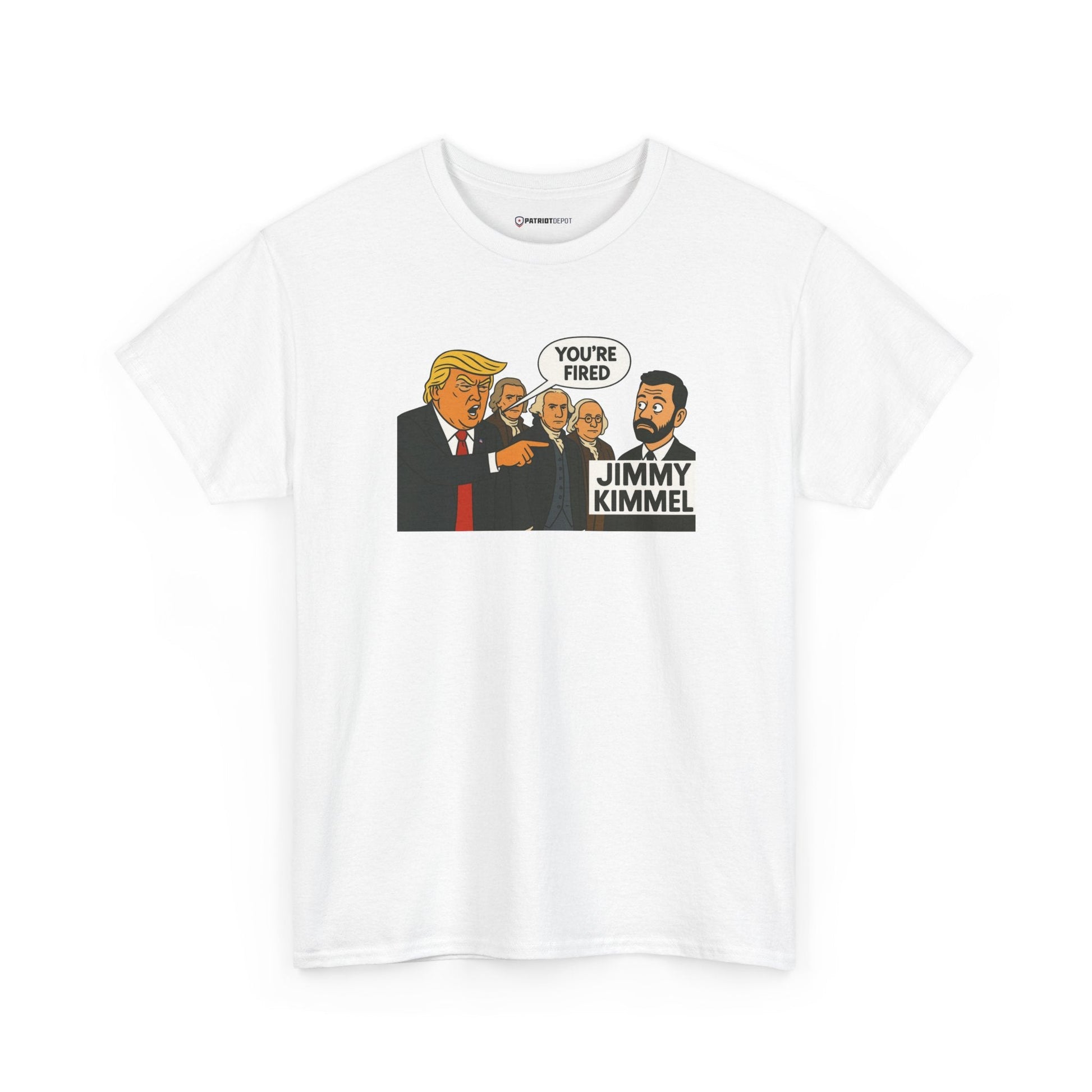 FAFO Jimmy Kimmel’s Wake - Up Call T-Shirt | Charlie Kirk - PatriotDepot.com