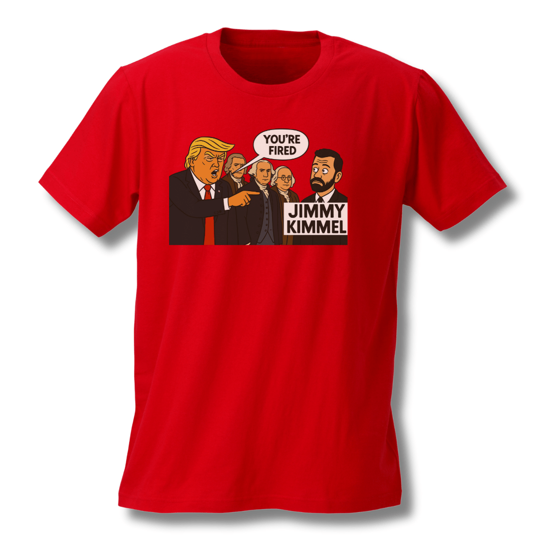 FAFO Jimmy Kimmel’s Wake - Up Call T-Shirt | Charlie Kirk - PatriotDepot.com