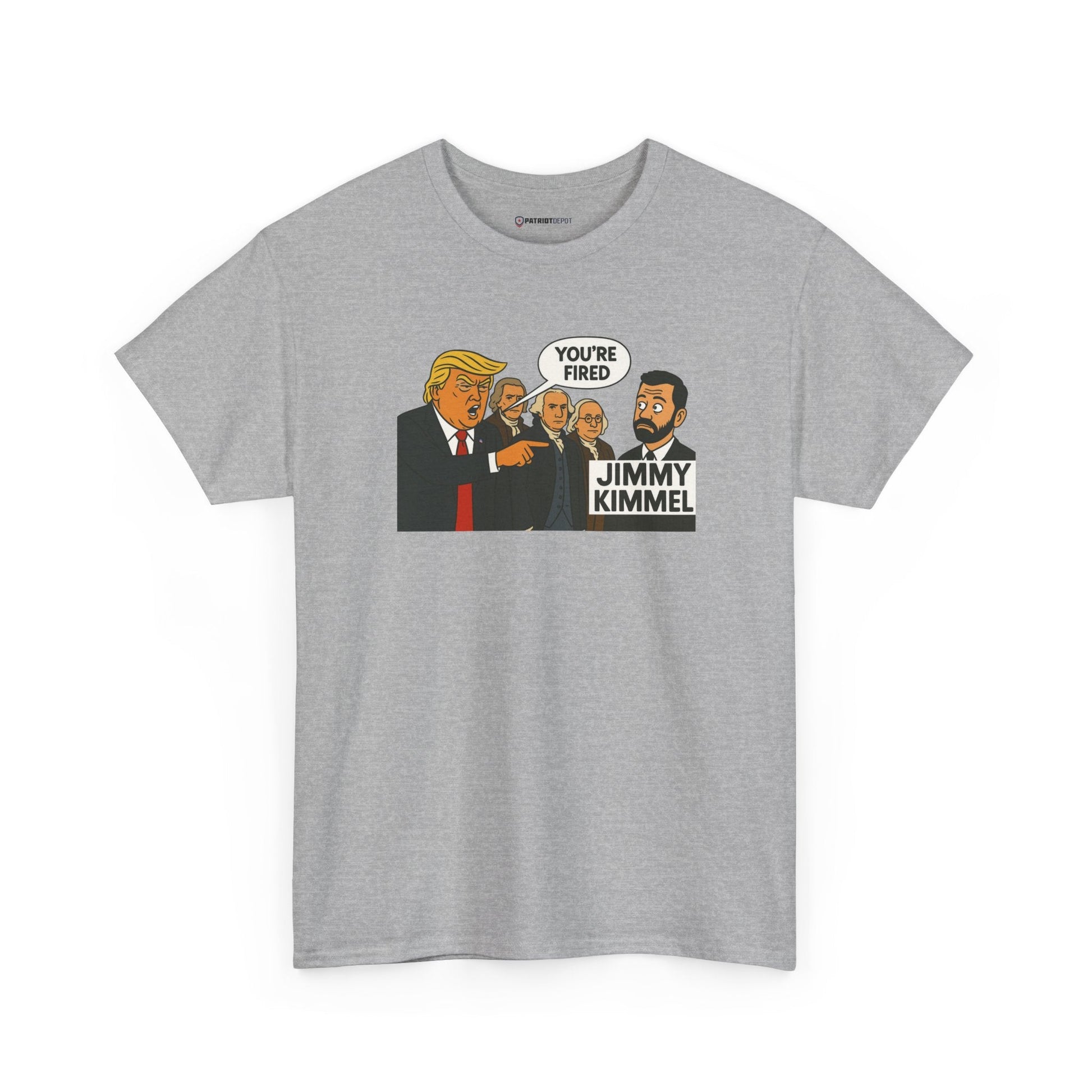 FAFO Jimmy Kimmel’s Wake - Up Call T-Shirt | Charlie Kirk - PatriotDepot.com