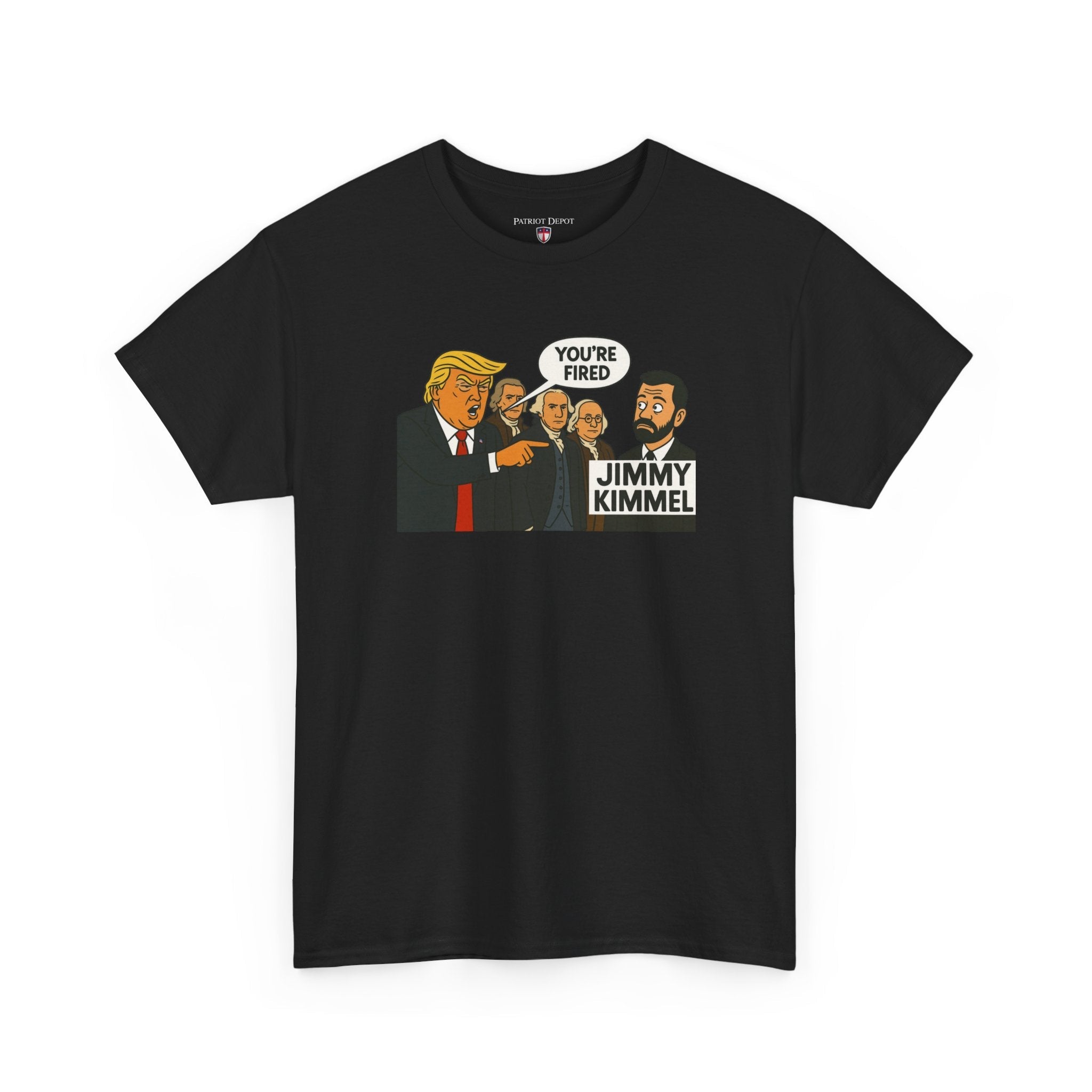 FAFO Jimmy Kimmel’s Wake - Up Call T-Shirt | Charlie Kirk - PatriotDepot.com