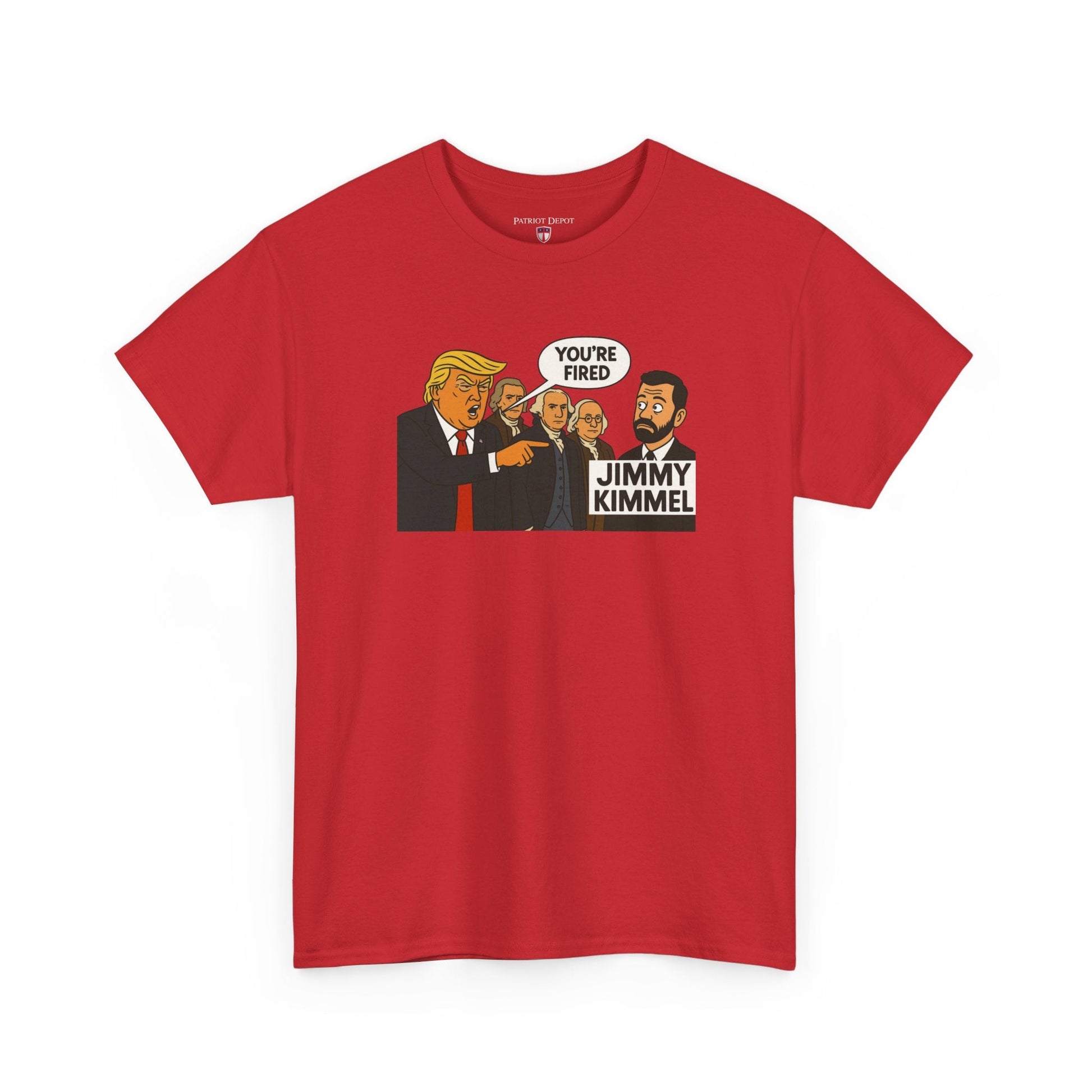 FAFO Jimmy Kimmel’s Wake - Up Call T-Shirt | Charlie Kirk - PatriotDepot.com