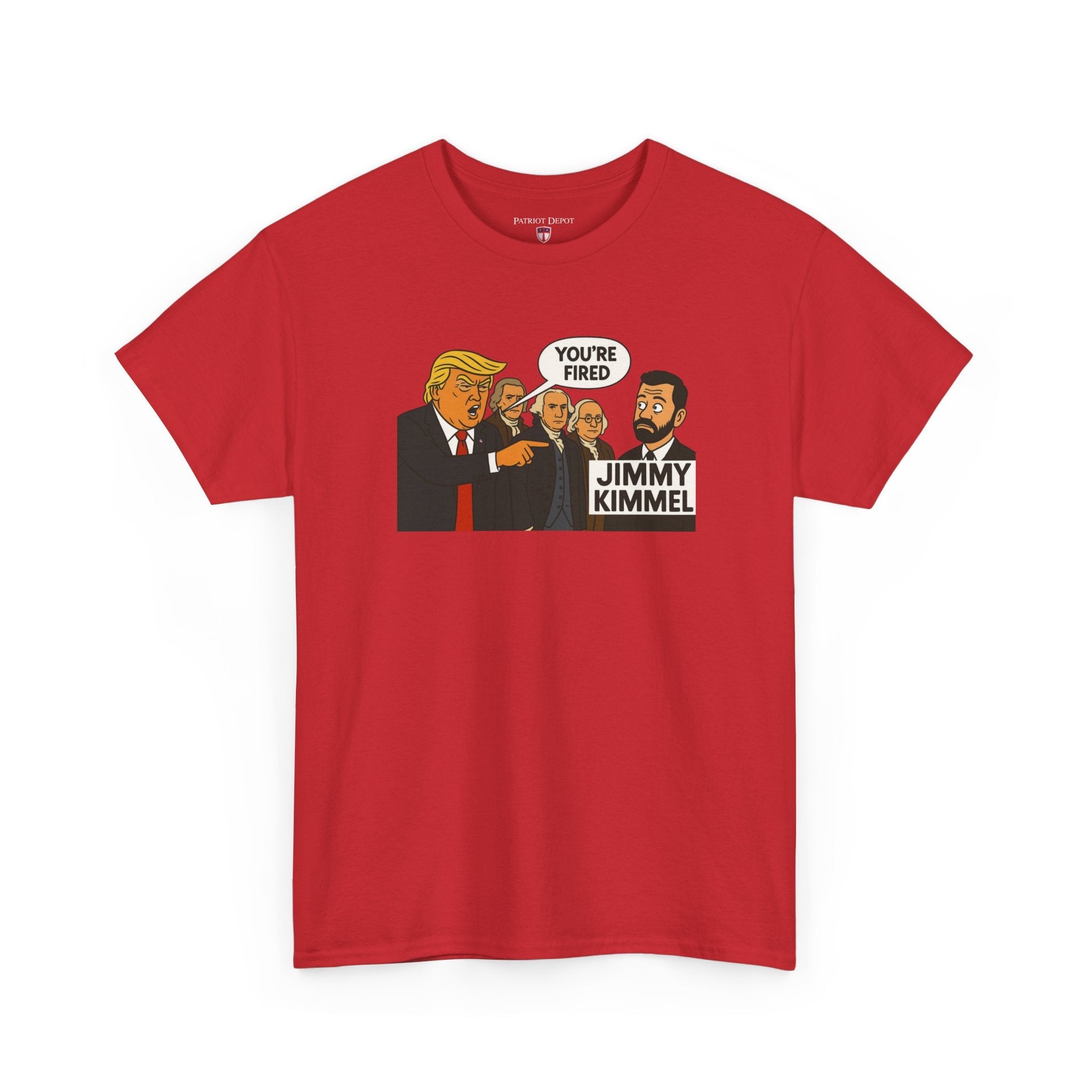 FAFO Jimmy Kimmel’s Wake - Up Call T-Shirt | Charlie Kirk - PatriotDepot.com