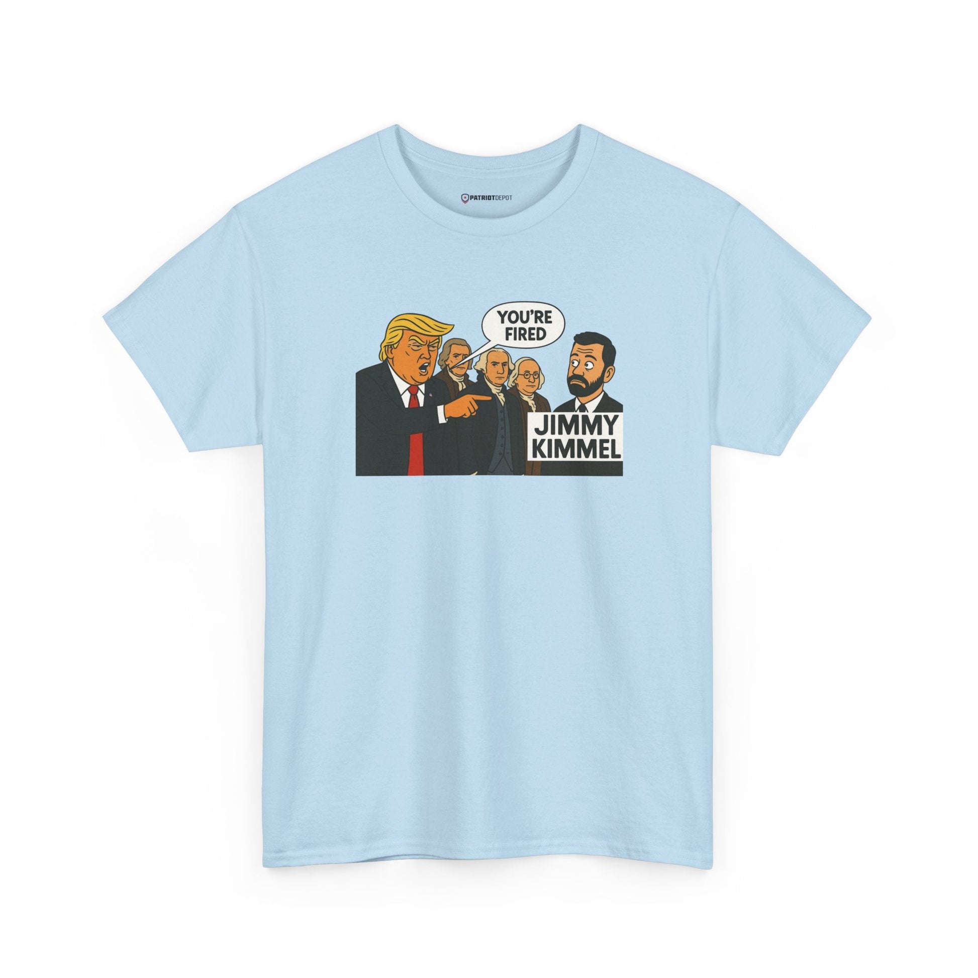 FAFO Jimmy Kimmel’s Wake - Up Call T-Shirt | Charlie Kirk - PatriotDepot.com