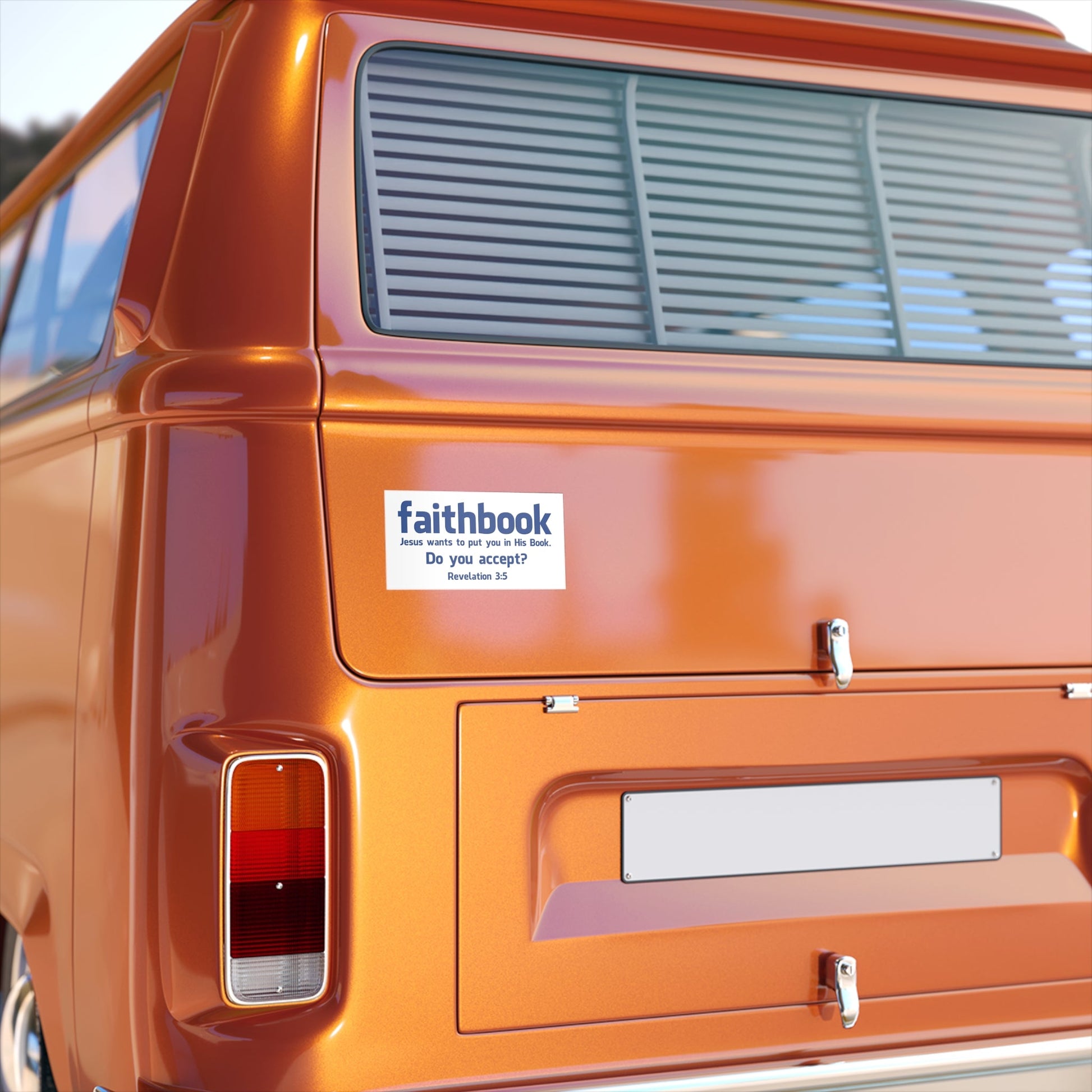 FaithBook Bumper Sticker - PatriotDepot.com