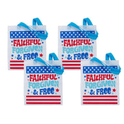 Faithful Forgiven & Free Tote Bags (4 - pack) - PatriotDepot.com