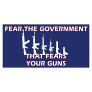 Fear the Government Bumper Sticker - PatriotDepot.com