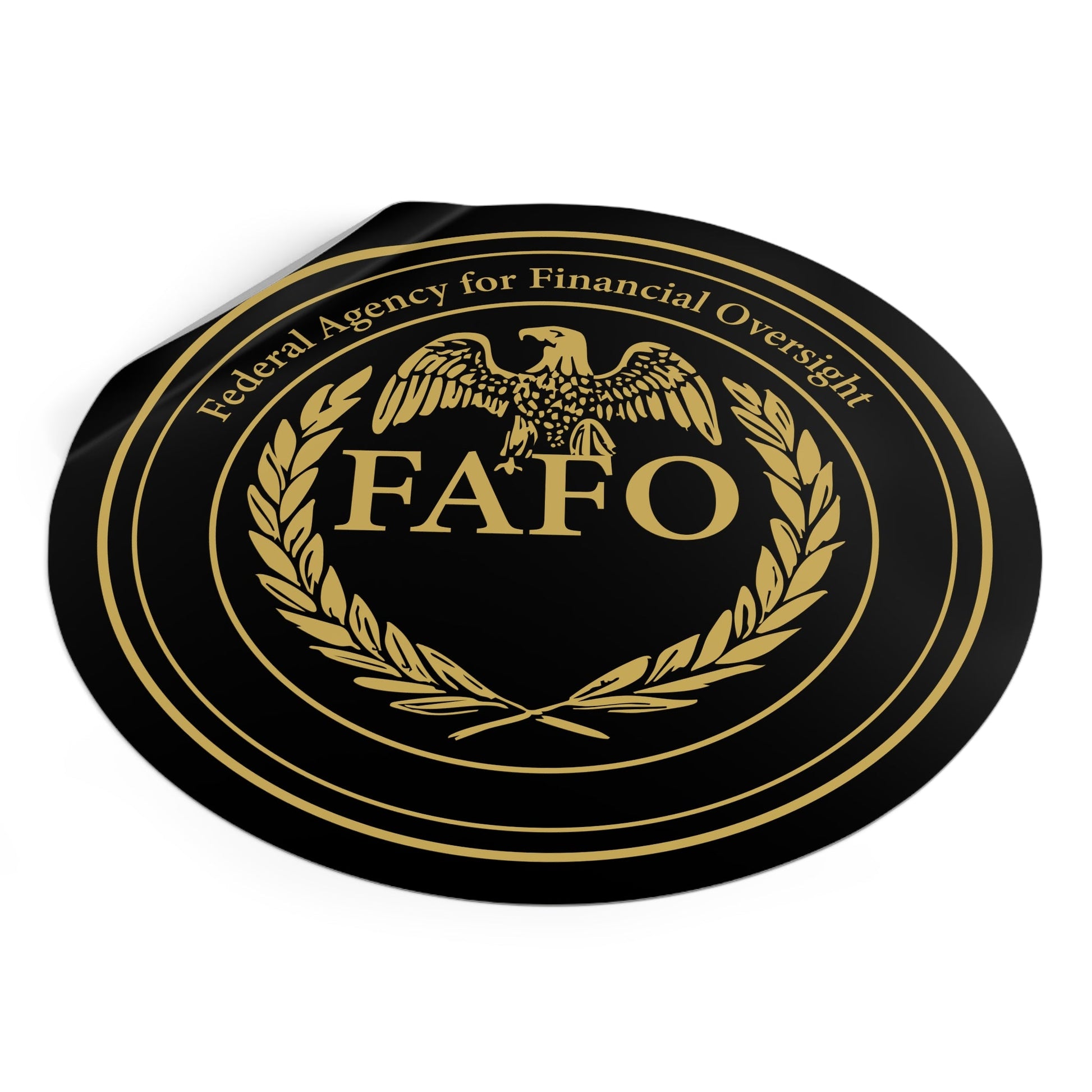 Federal Agency for Financial Oversight "FAFO" Vinyl Sticker (3 Sizes) - PatriotDepot.com