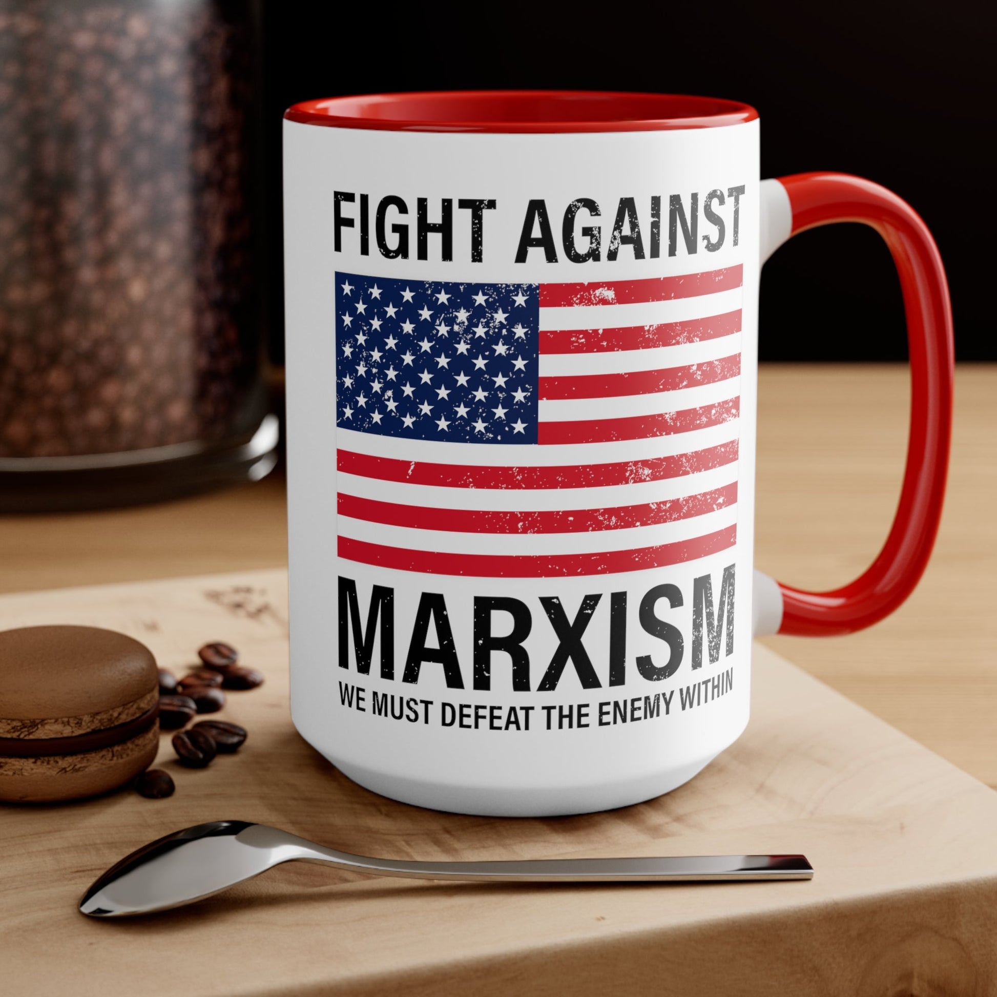 Fight Against Marxism Mug (3 colors, 2 sizes) - PatriotDepot.com