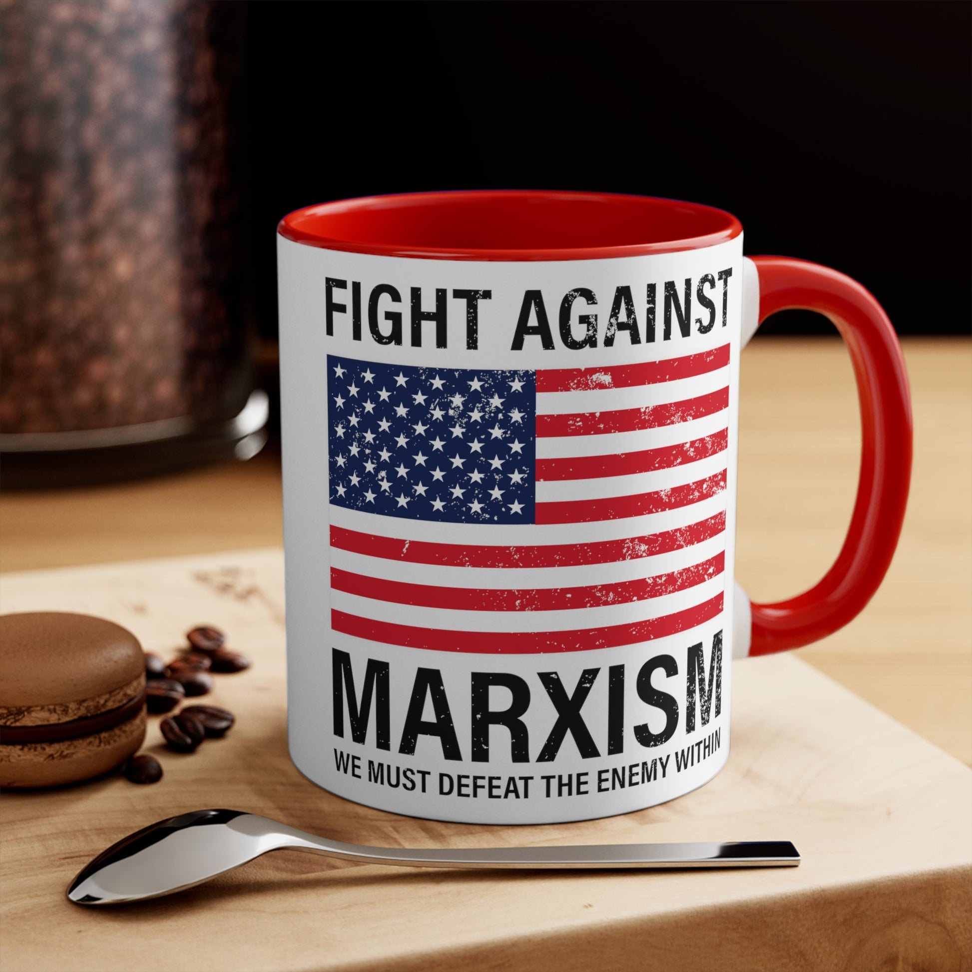 Fight Against Marxism Mug (3 colors, 2 sizes) - PatriotDepot.com