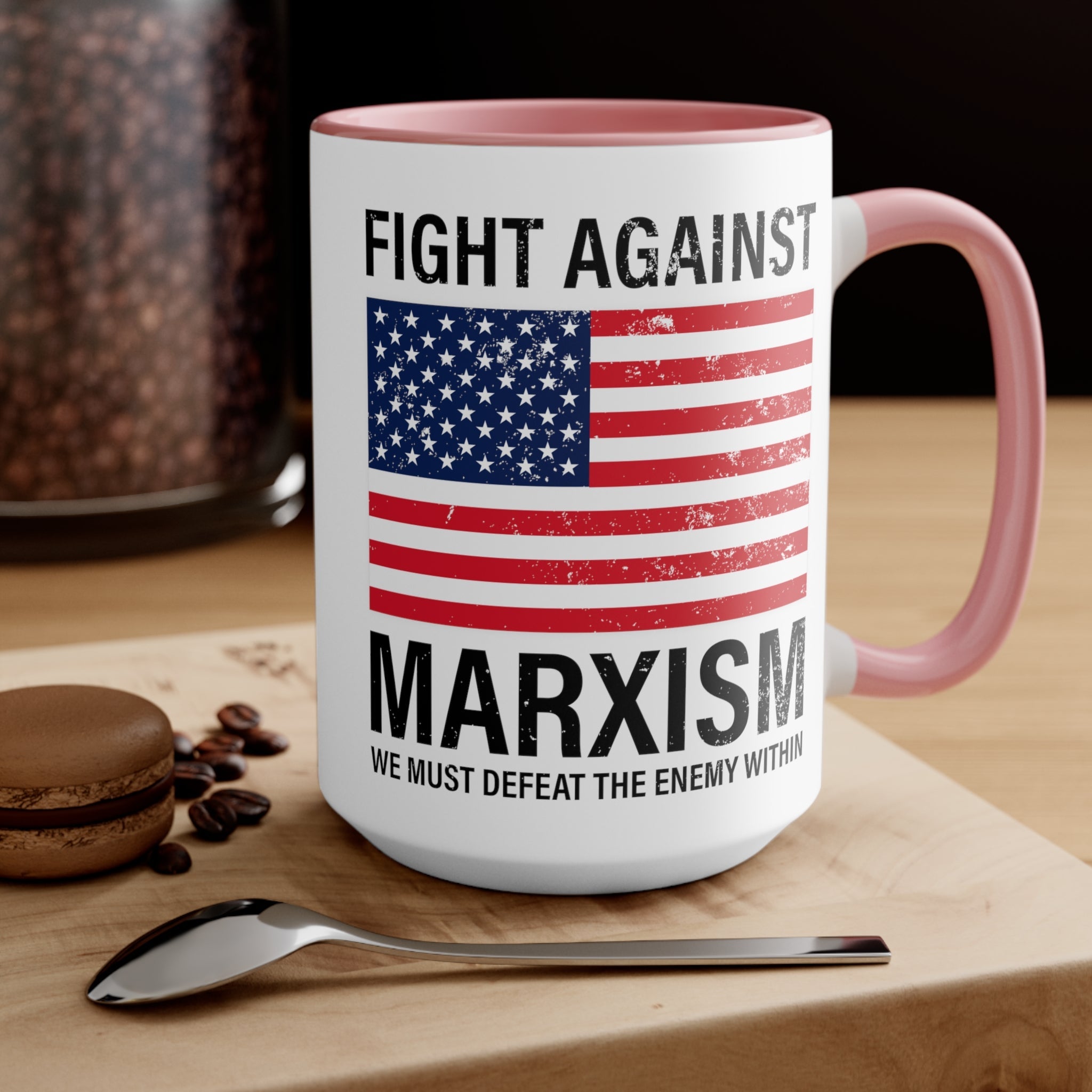 Fight Against Marxism Mug (3 colors, 2 sizes) - PatriotDepot.com