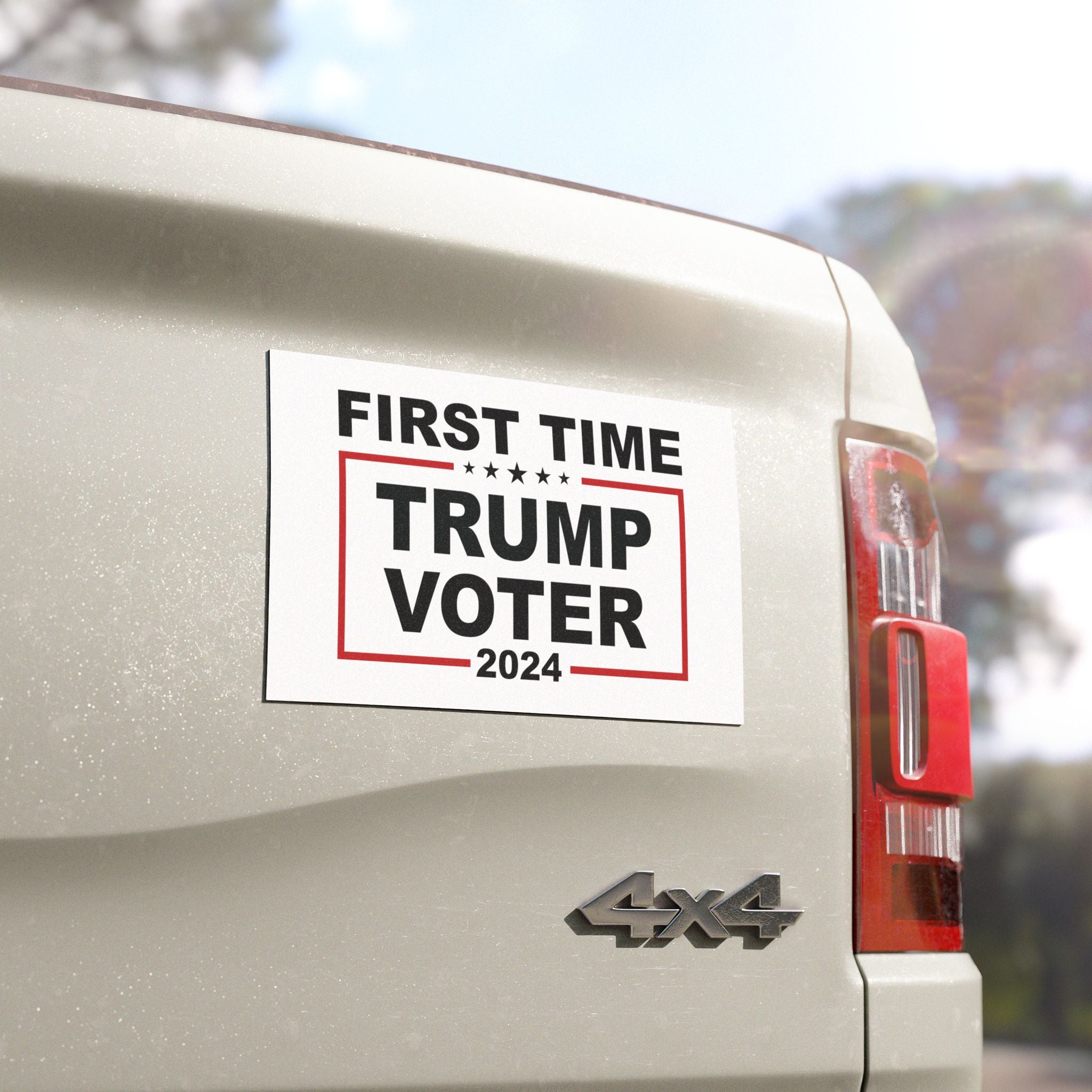 First Time Trump Voter 2024 Car Magnet - PatriotDepot.com