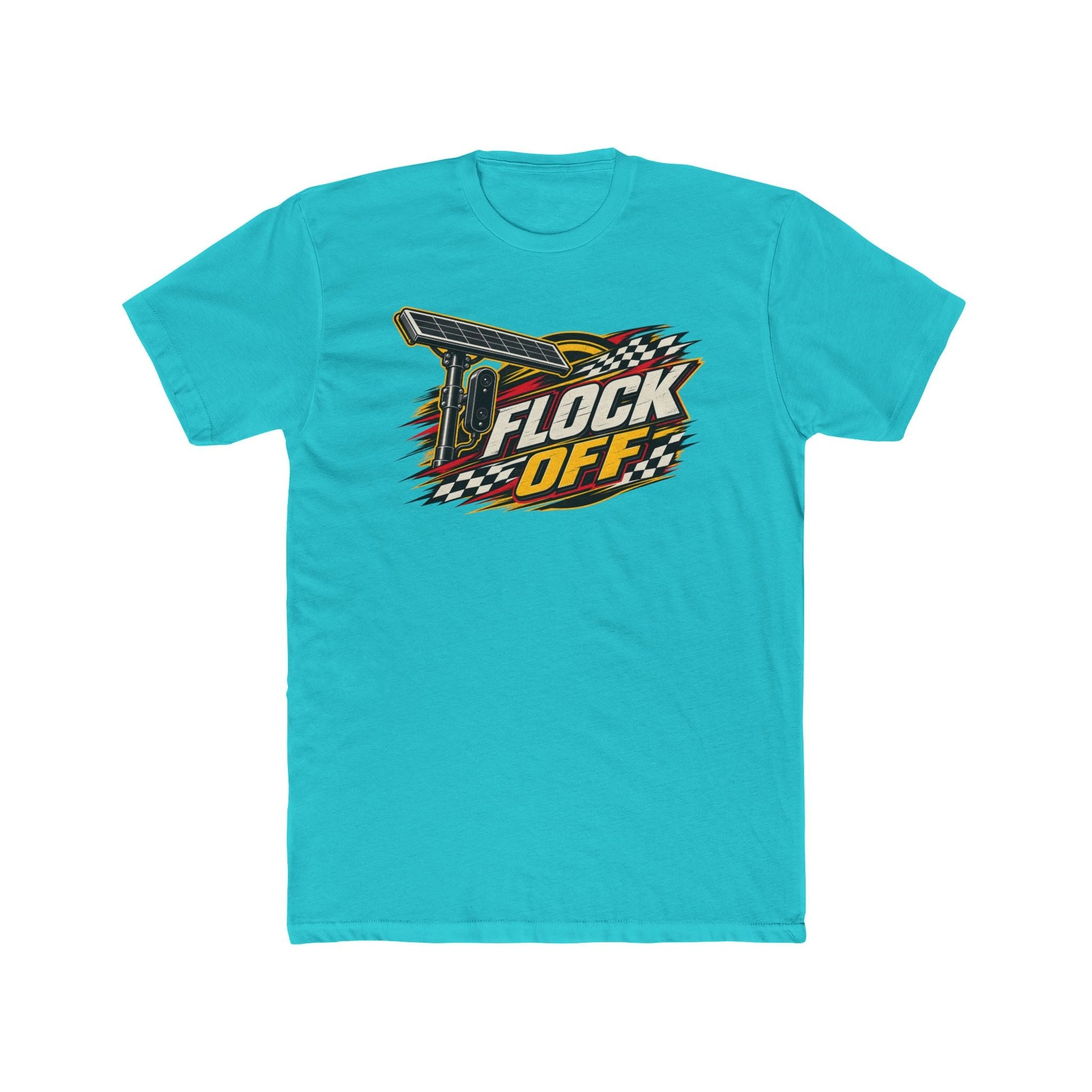 Flock Off Surveillance Camera T-Shirt | Privacy Is Freedom Edition | Anti-Surveillance Patriotic Tee - PatriotDepot.com