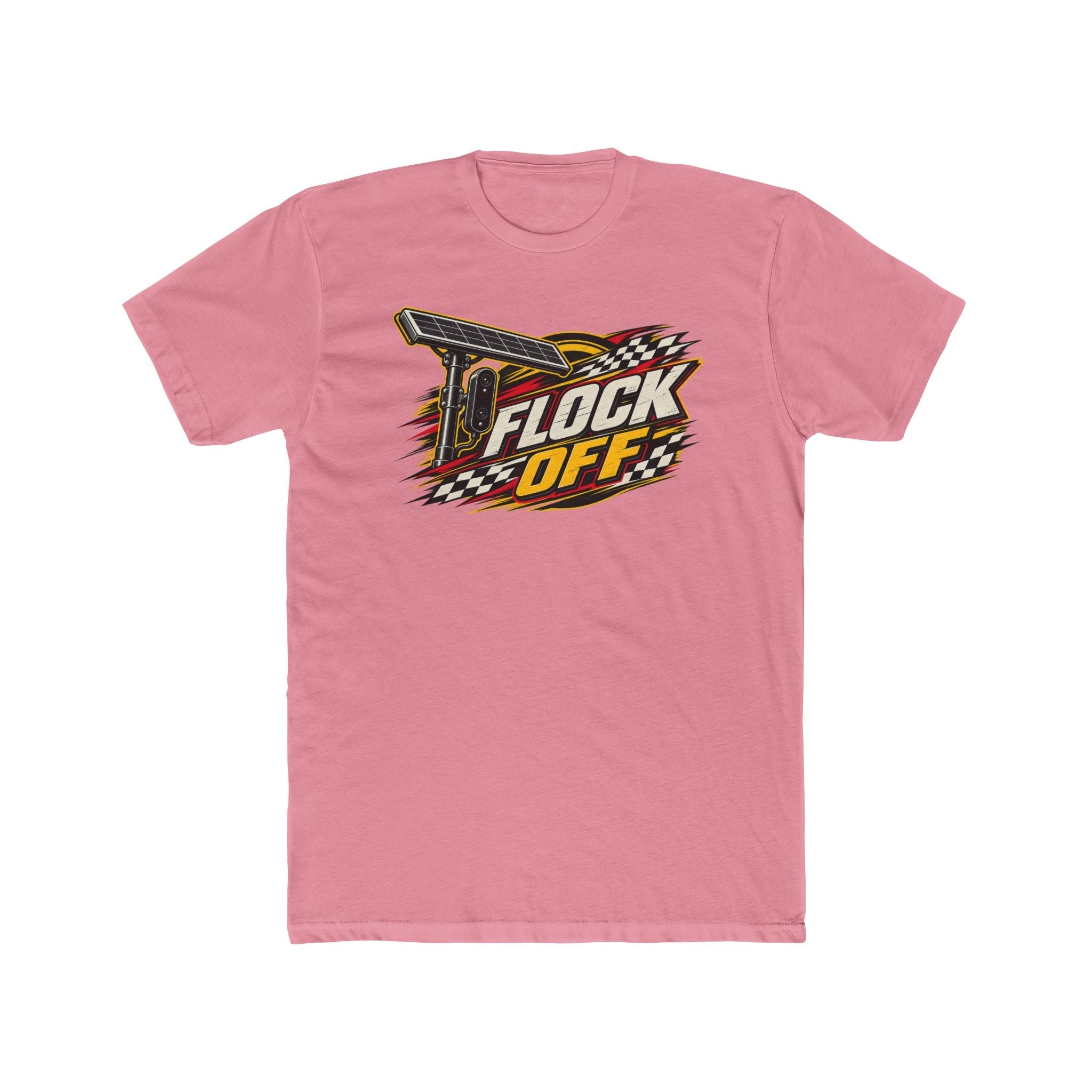 Flock Off Surveillance Camera T-Shirt | Privacy Is Freedom Edition | Anti-Surveillance Patriotic Tee - PatriotDepot.com
