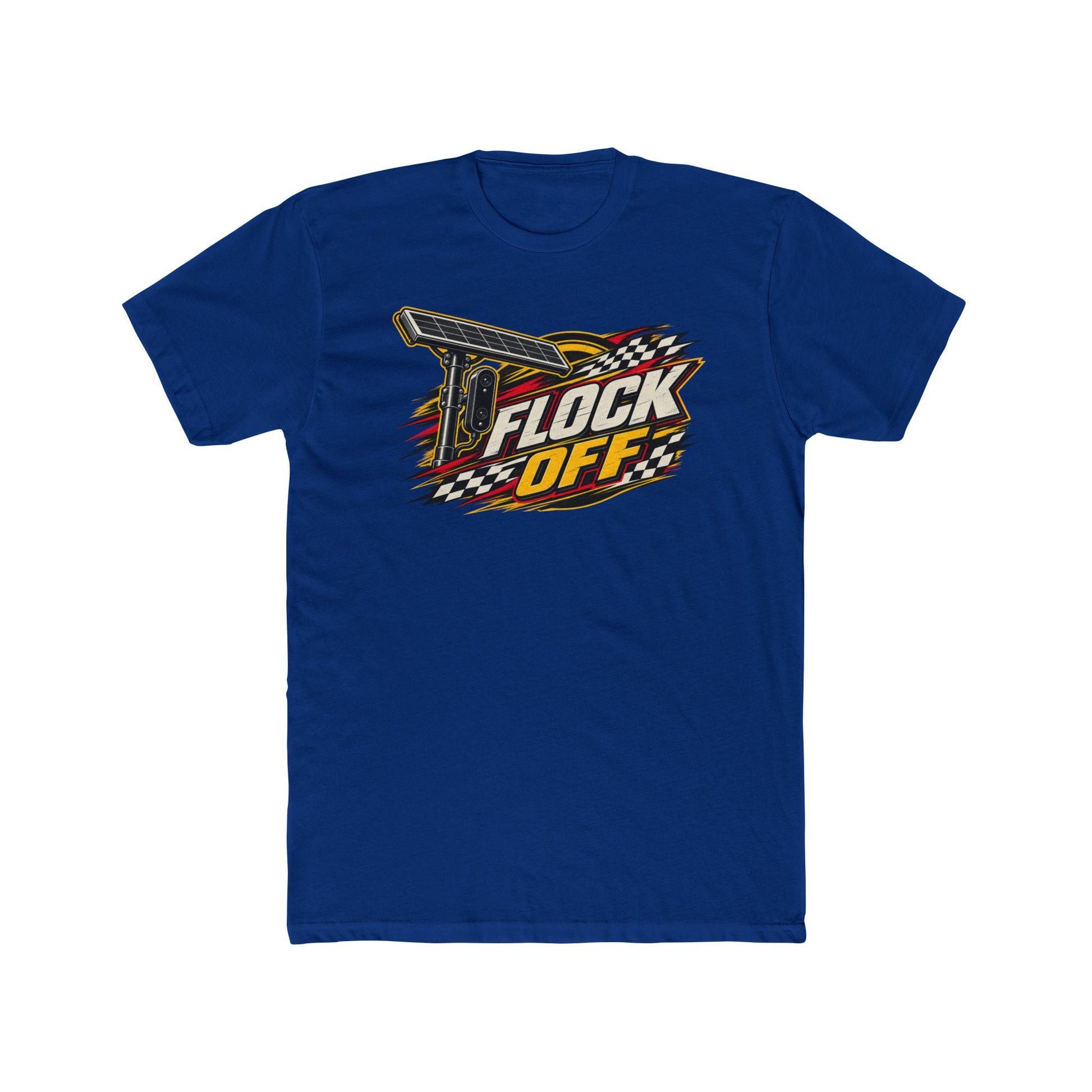 Flock Off Surveillance Camera T-Shirt | Privacy Is Freedom Edition | Anti-Surveillance Patriotic Tee - PatriotDepot.com