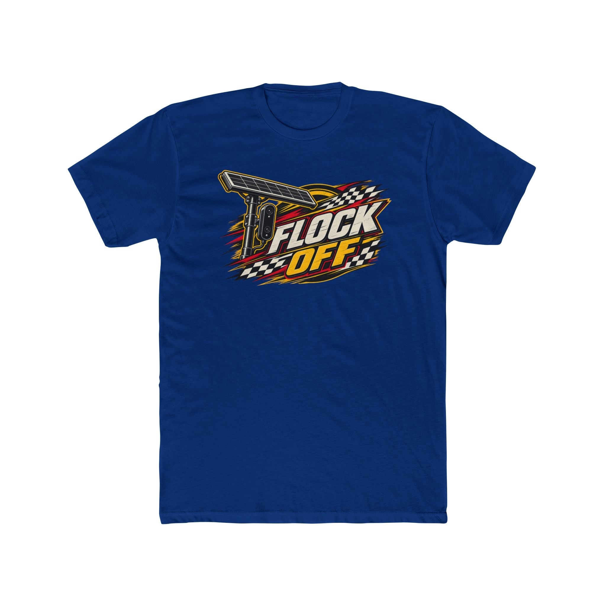 Flock Off Surveillance Camera T-Shirt | Privacy Is Freedom Edition | Anti-Surveillance Patriotic Tee - PatriotDepot.com