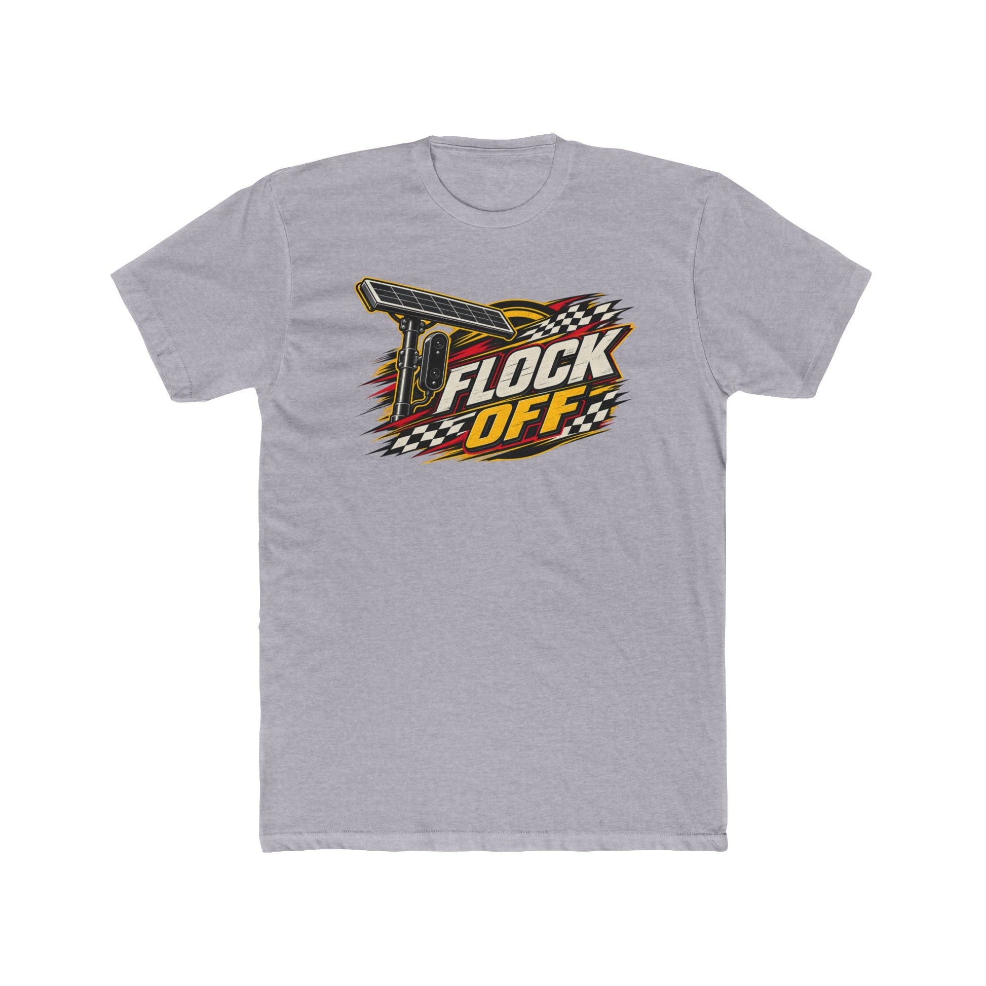 Flock Off Surveillance Camera T-Shirt | Privacy Is Freedom Edition | Anti-Surveillance Patriotic Tee - PatriotDepot.com