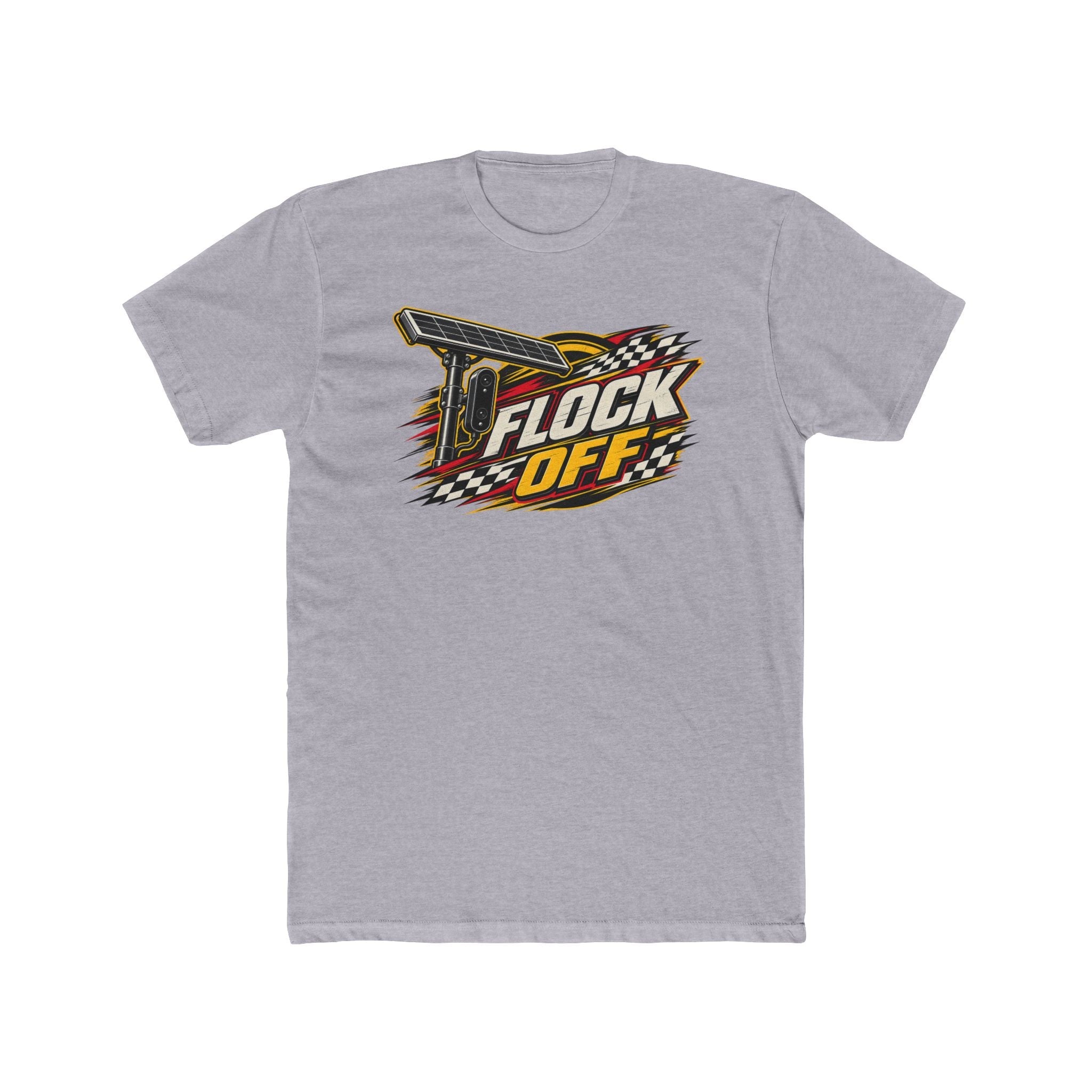 Flock Off Surveillance Camera T-Shirt | Privacy Is Freedom Edition | Anti-Surveillance Patriotic Tee - PatriotDepot.com