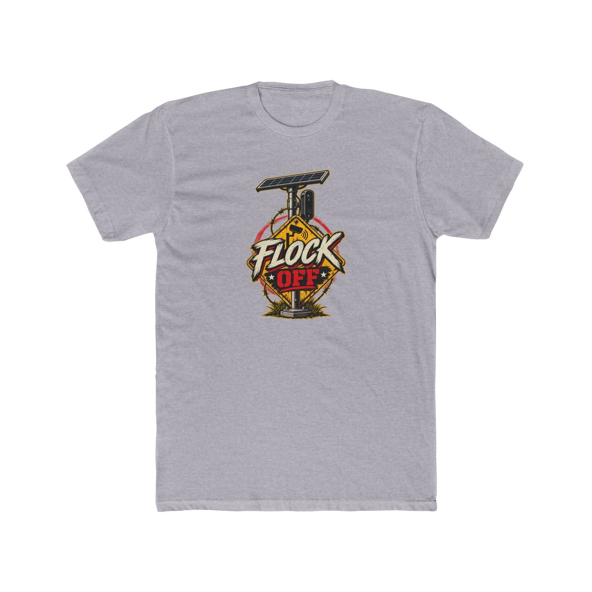 Flock Off Surveillance Camera T-Shirt | Stop Government Spying | Anti-Surveillance Patriotic Tee - PatriotDepot.com
