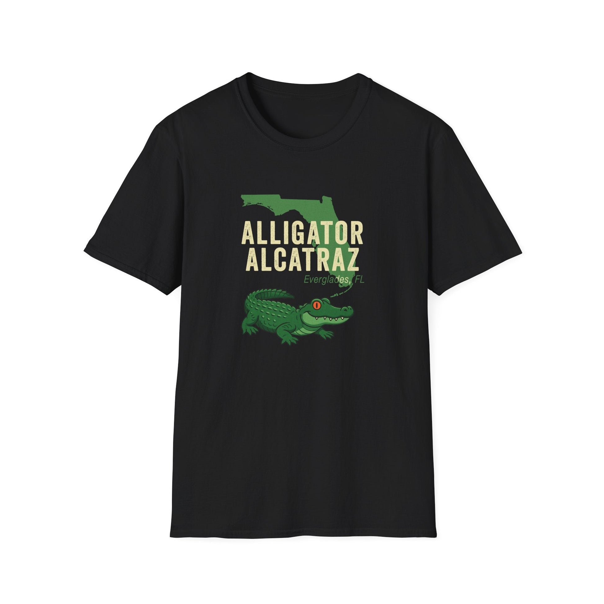 Florida Alligator Alcatraz Softstyle T-Shirt - PatriotDepot.com