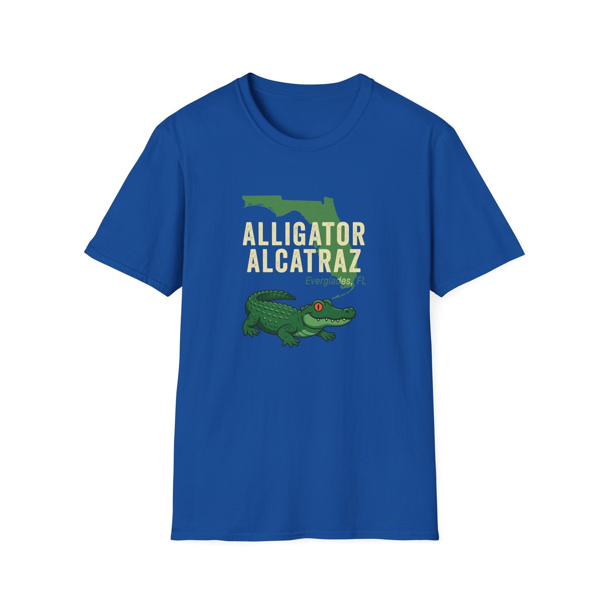 Florida Alligator Alcatraz Softstyle T-Shirt - PatriotDepot.com
