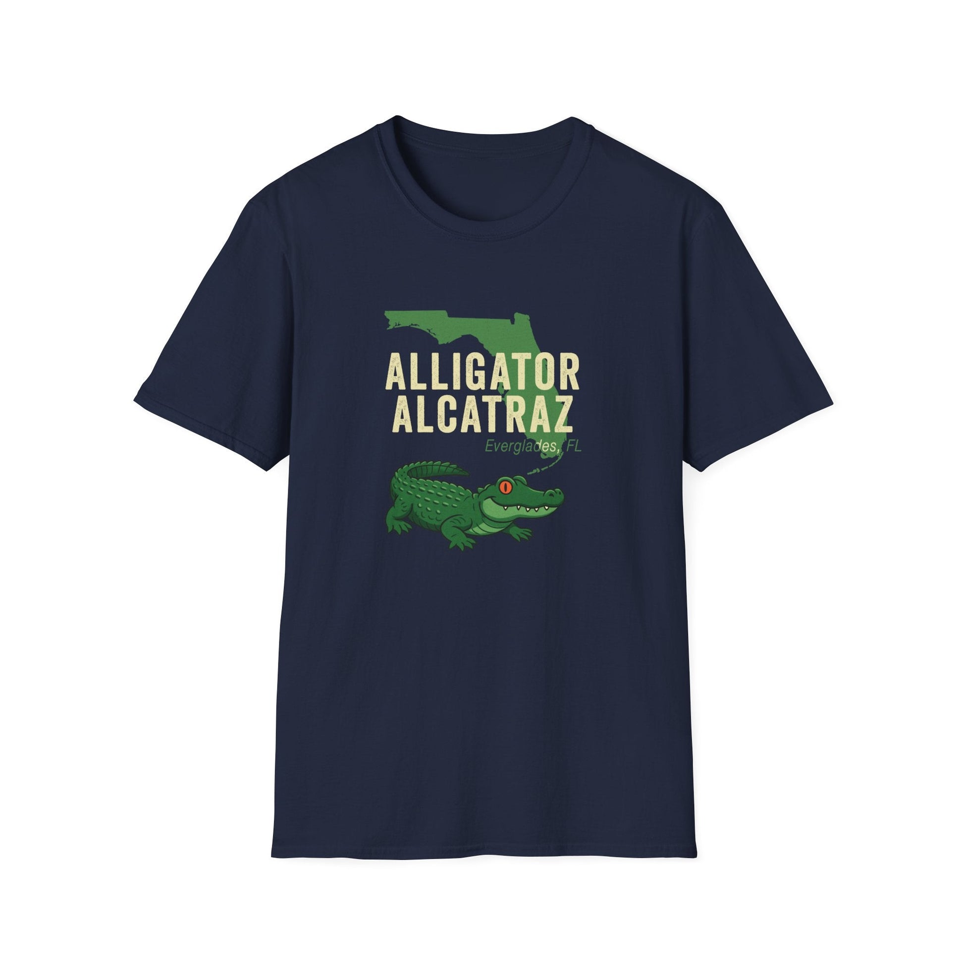 Florida Alligator Alcatraz Softstyle T-Shirt - PatriotDepot.com