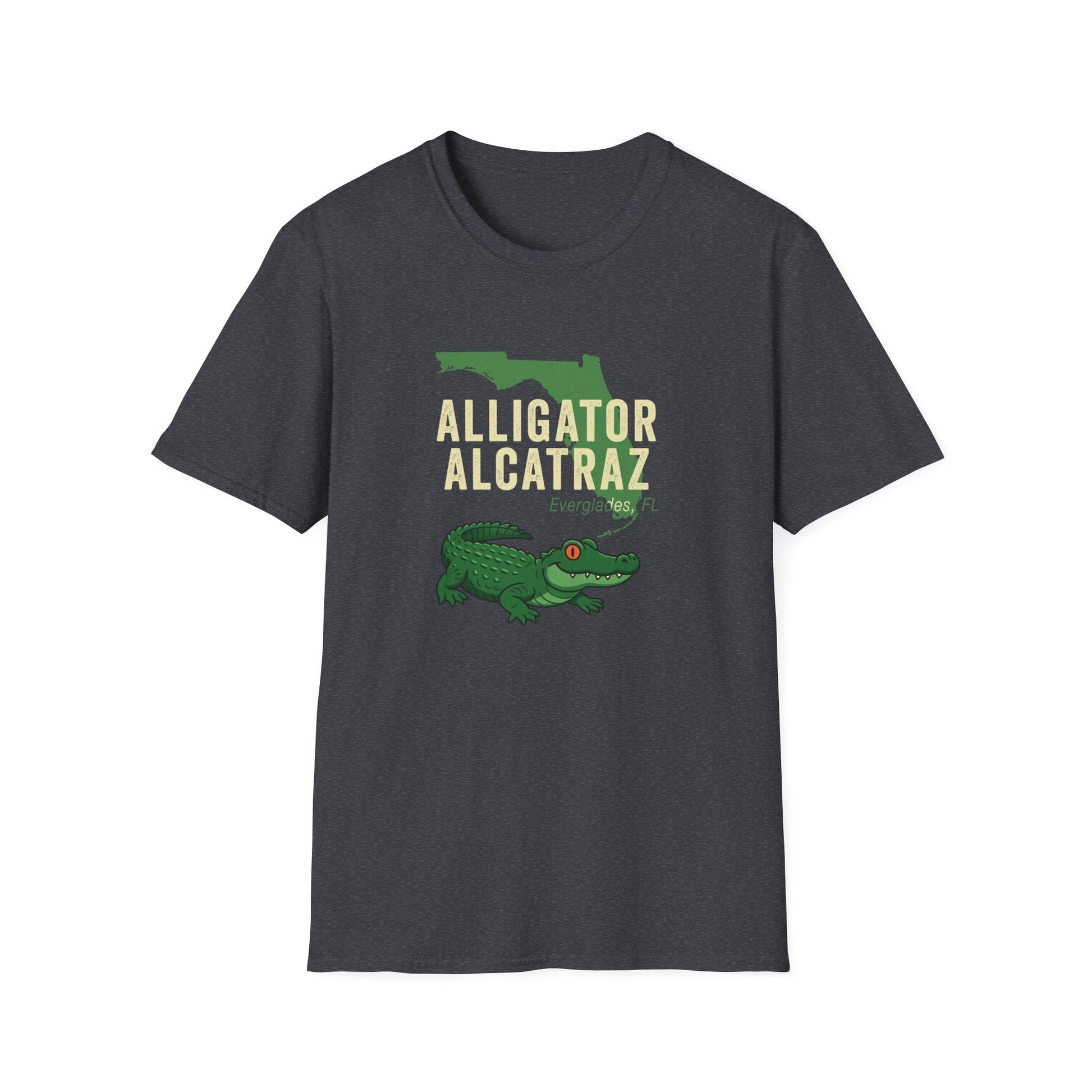 Florida Alligator Alcatraz Softstyle T-Shirt - PatriotDepot.com