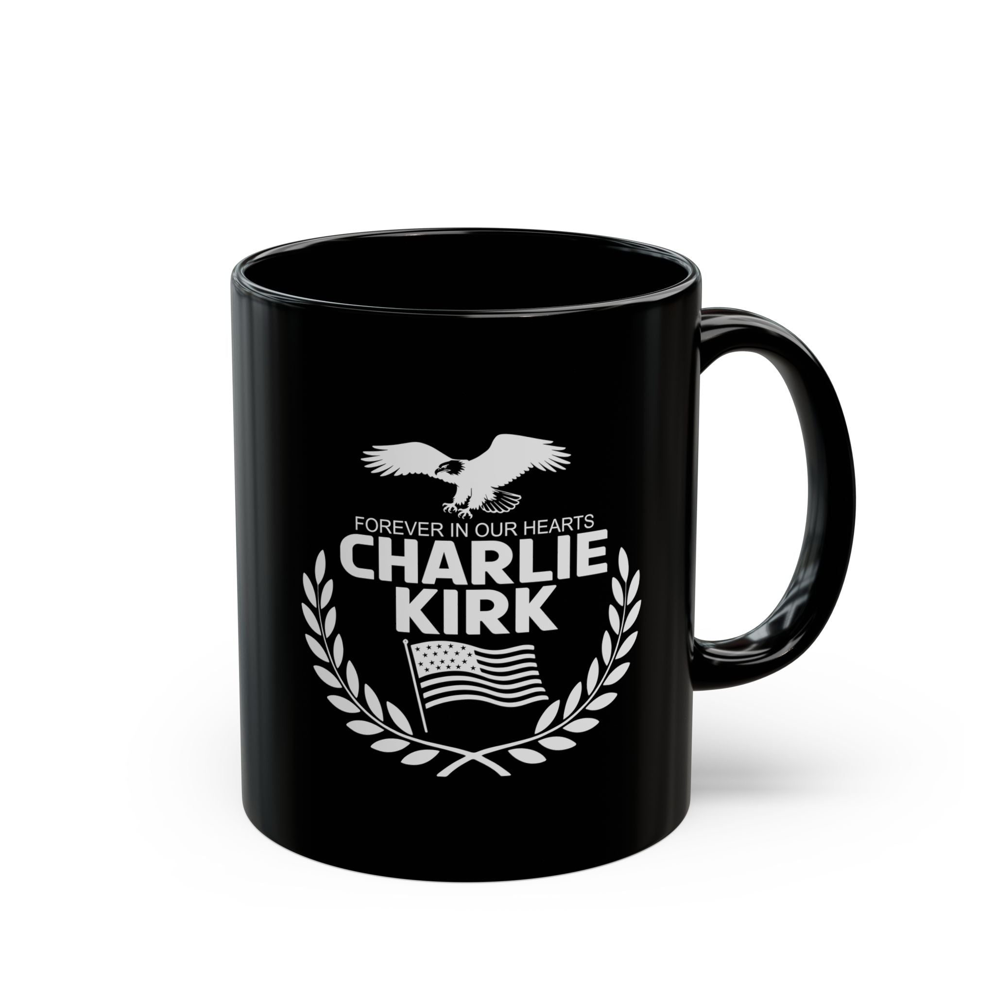 Forever in Our Hearts Charlie Kirk Mug - PatriotDepot.com