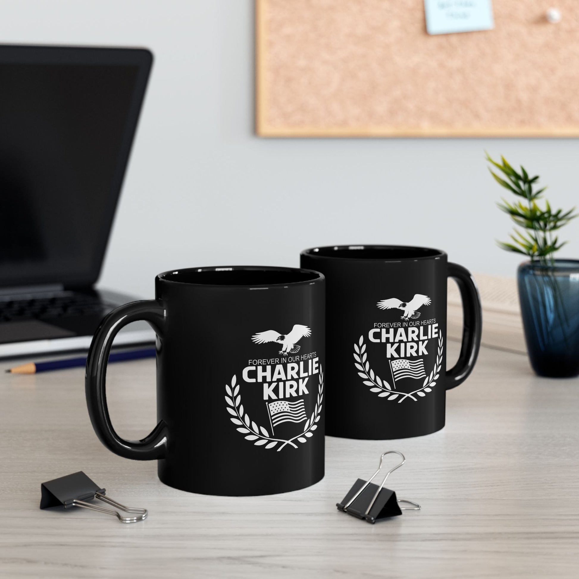 Forever in Our Hearts Charlie Kirk Mug - PatriotDepot.com