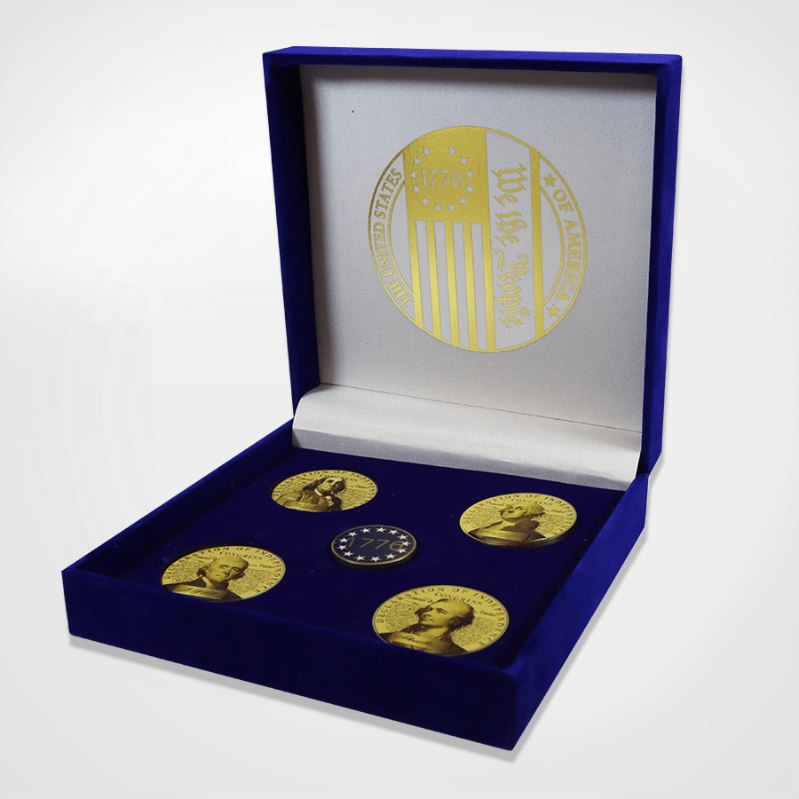 Founding Fathers: America’s 250th Anniversary Commemorative Coin & Pin Set - PatriotDepot.com