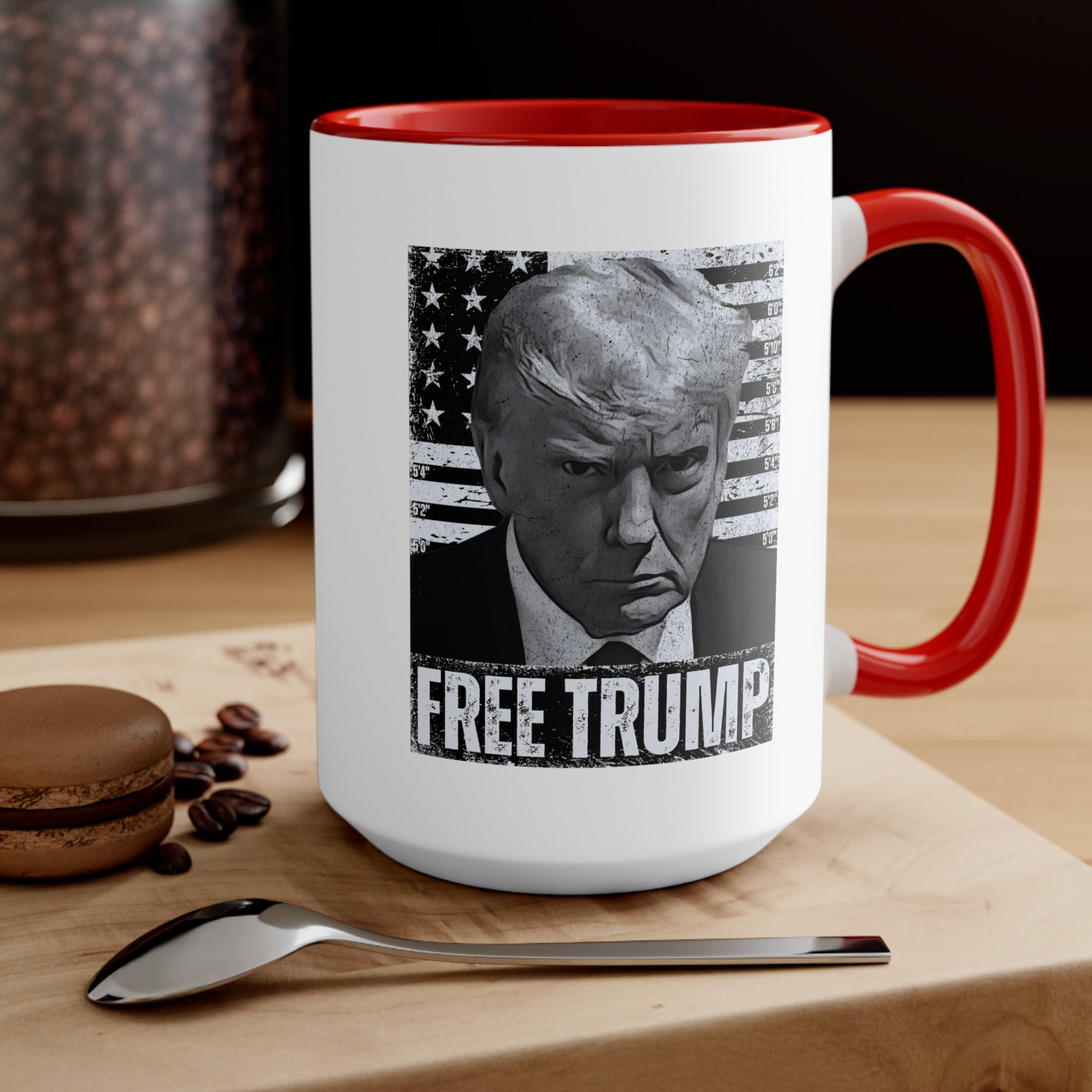 Free Trump Mugshot Mug (3 Colors, 2 Sizes) - PatriotDepot.com