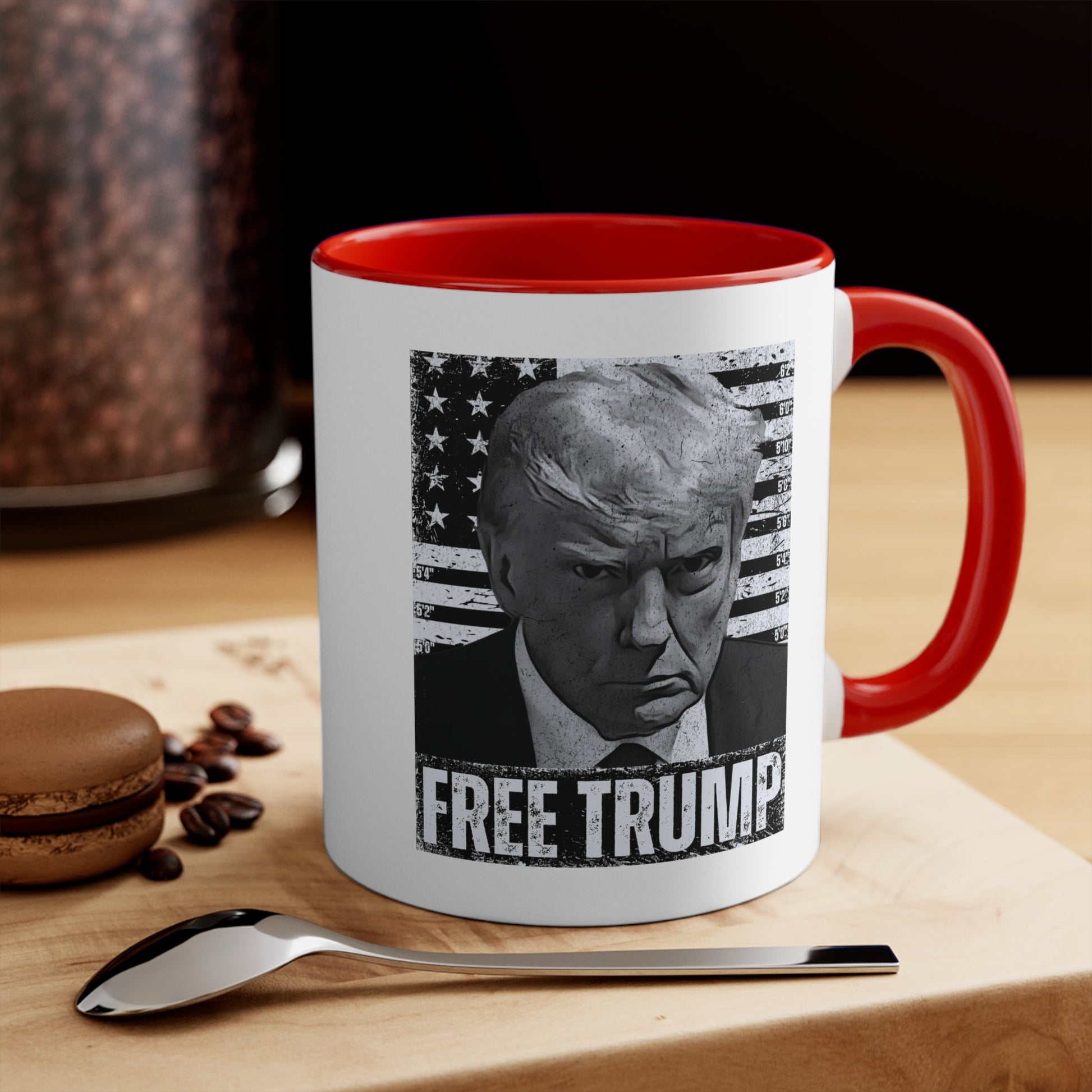 Free Trump Mugshot Mug (3 Colors, 2 Sizes) - PatriotDepot.com