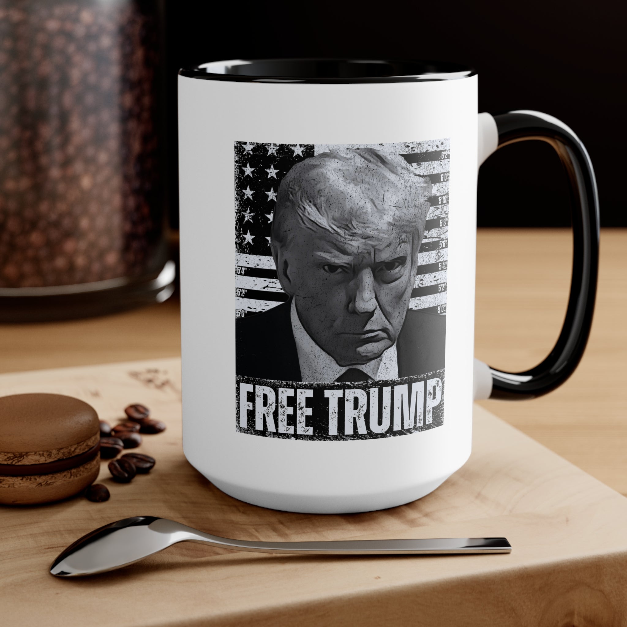 Free Trump Mugshot Mug (3 Colors, 2 Sizes) - PatriotDepot.com