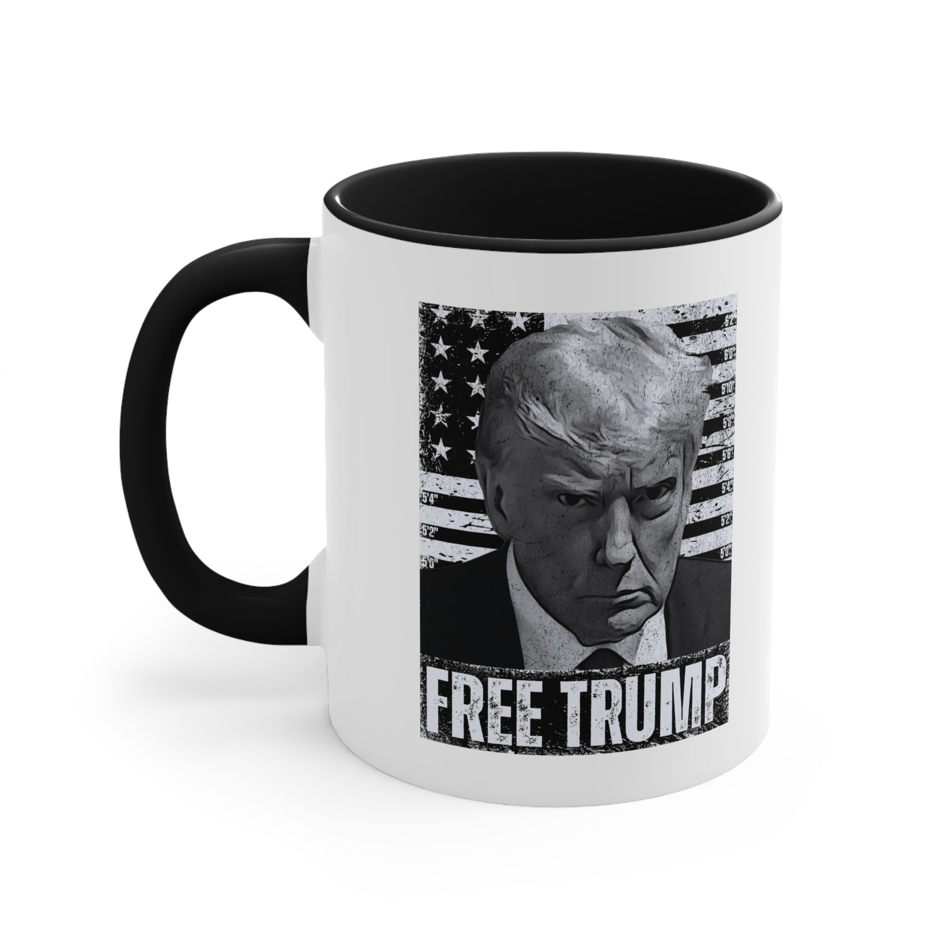 Free Trump Mugshot Mug (3 Colors, 2 Sizes) - PatriotDepot.com