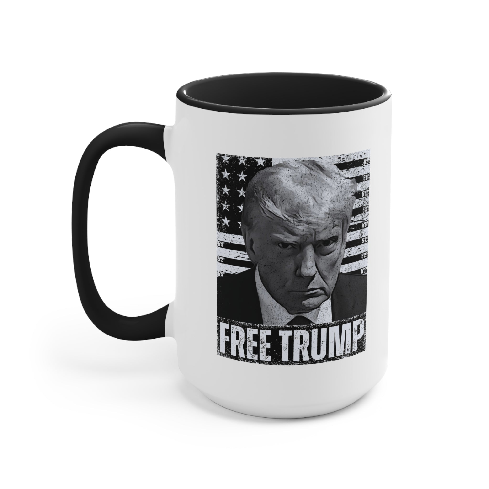 Free Trump Mugshot Mug (3 Colors, 2 Sizes) - PatriotDepot.com