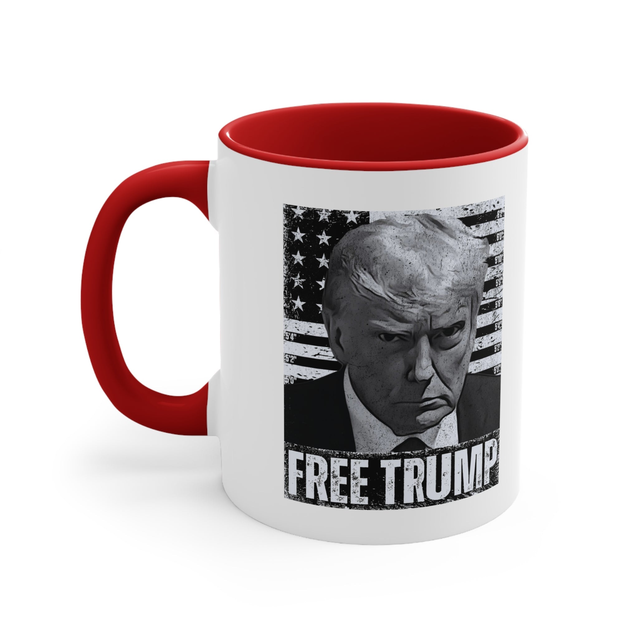 Free Trump Mugshot Mug (3 Colors, 2 Sizes) - PatriotDepot.com