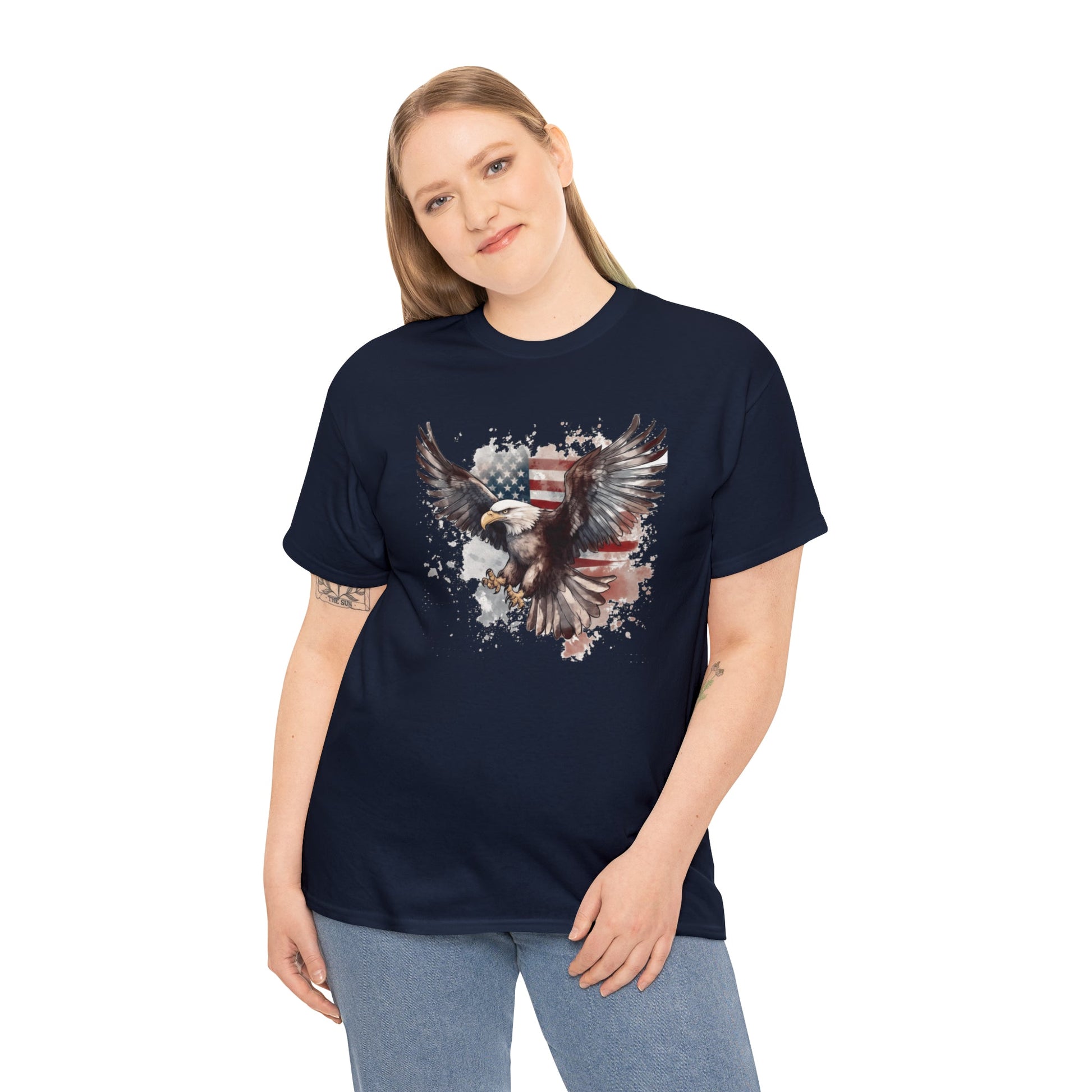 Freedom Eagle in Flight Unisex T-Shirt - PatriotDepot.com