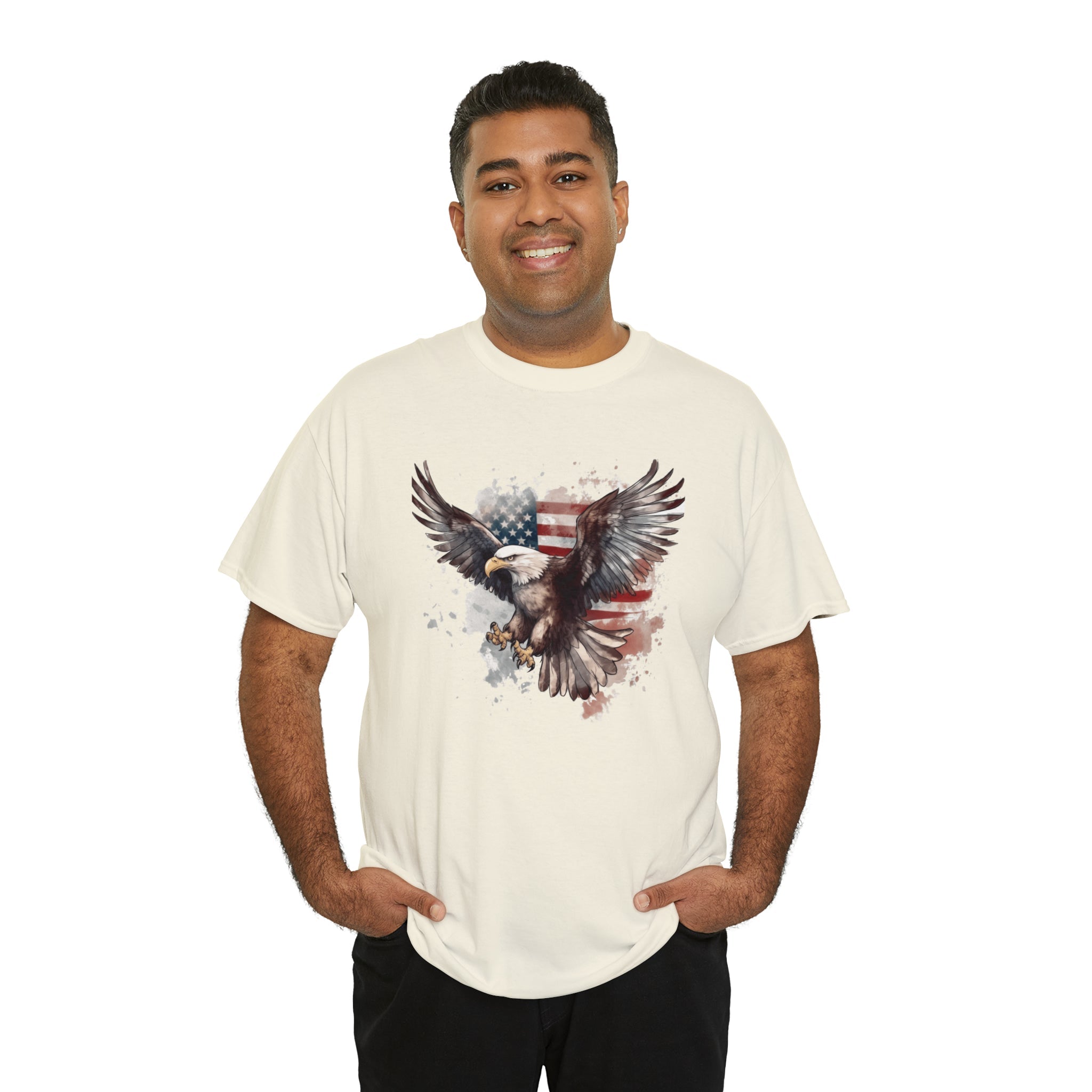 Freedom Eagle in Flight Unisex T-Shirt - PatriotDepot.com