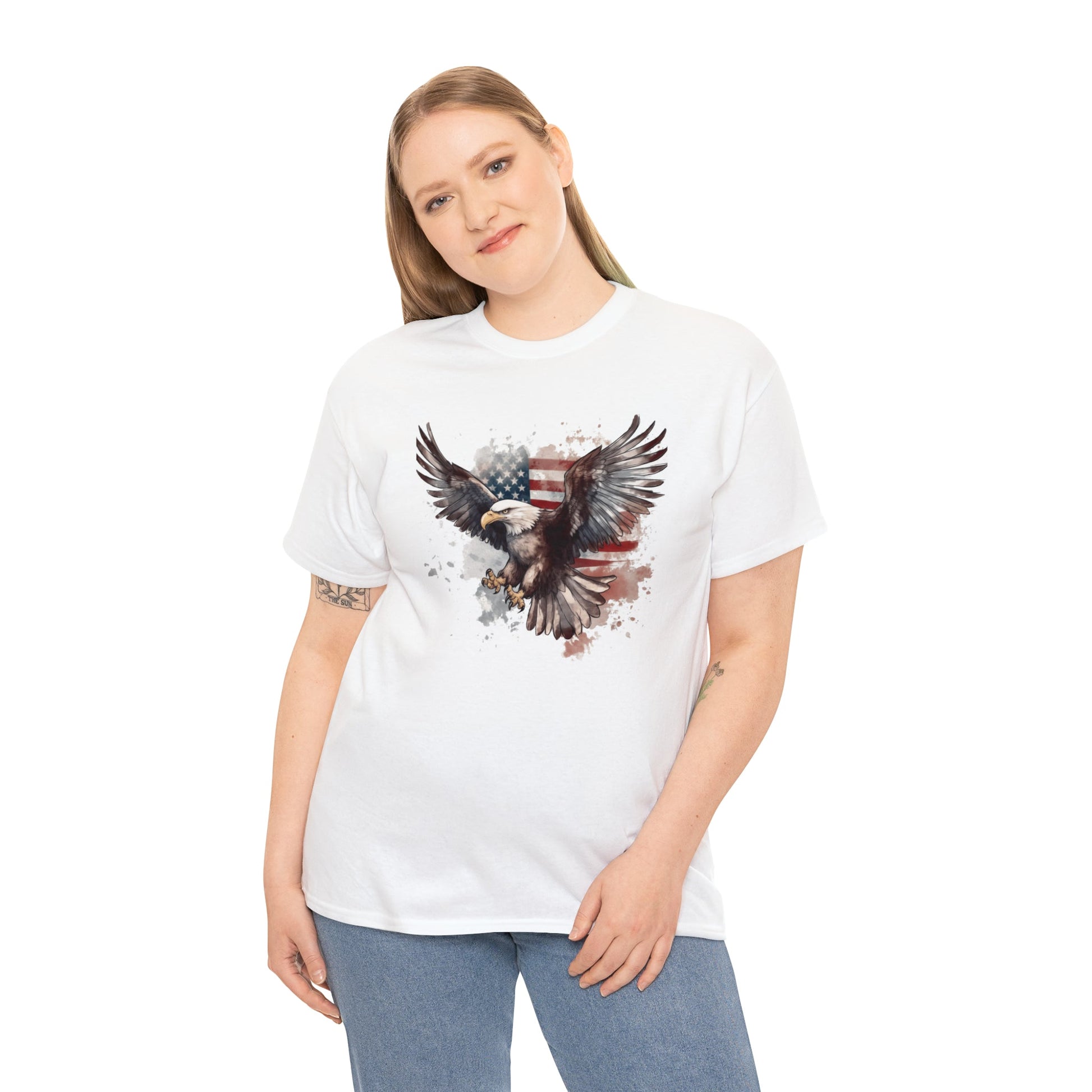 Freedom Eagle in Flight Unisex T-Shirt - PatriotDepot.com