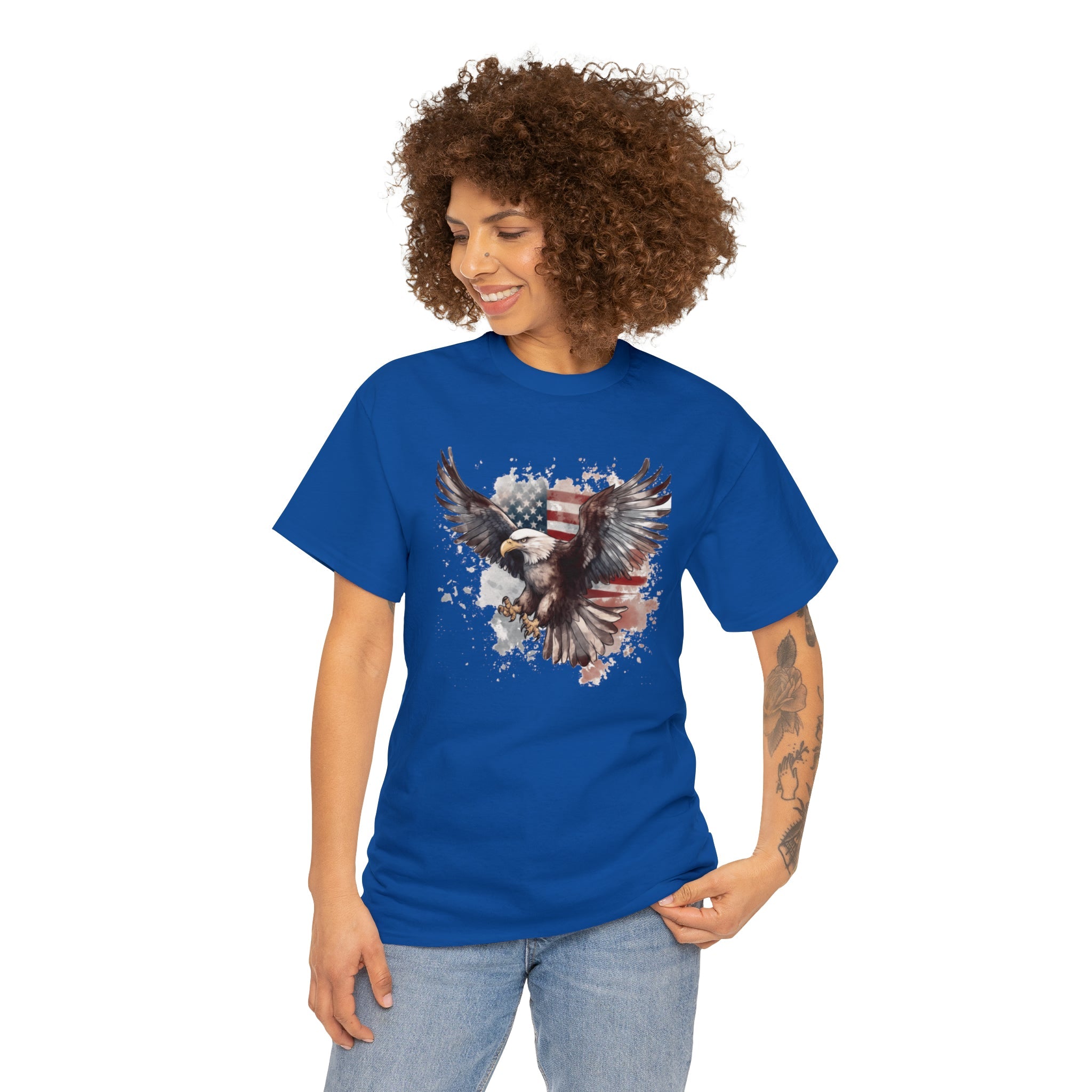 Freedom Eagle in Flight Unisex T-Shirt - PatriotDepot.com