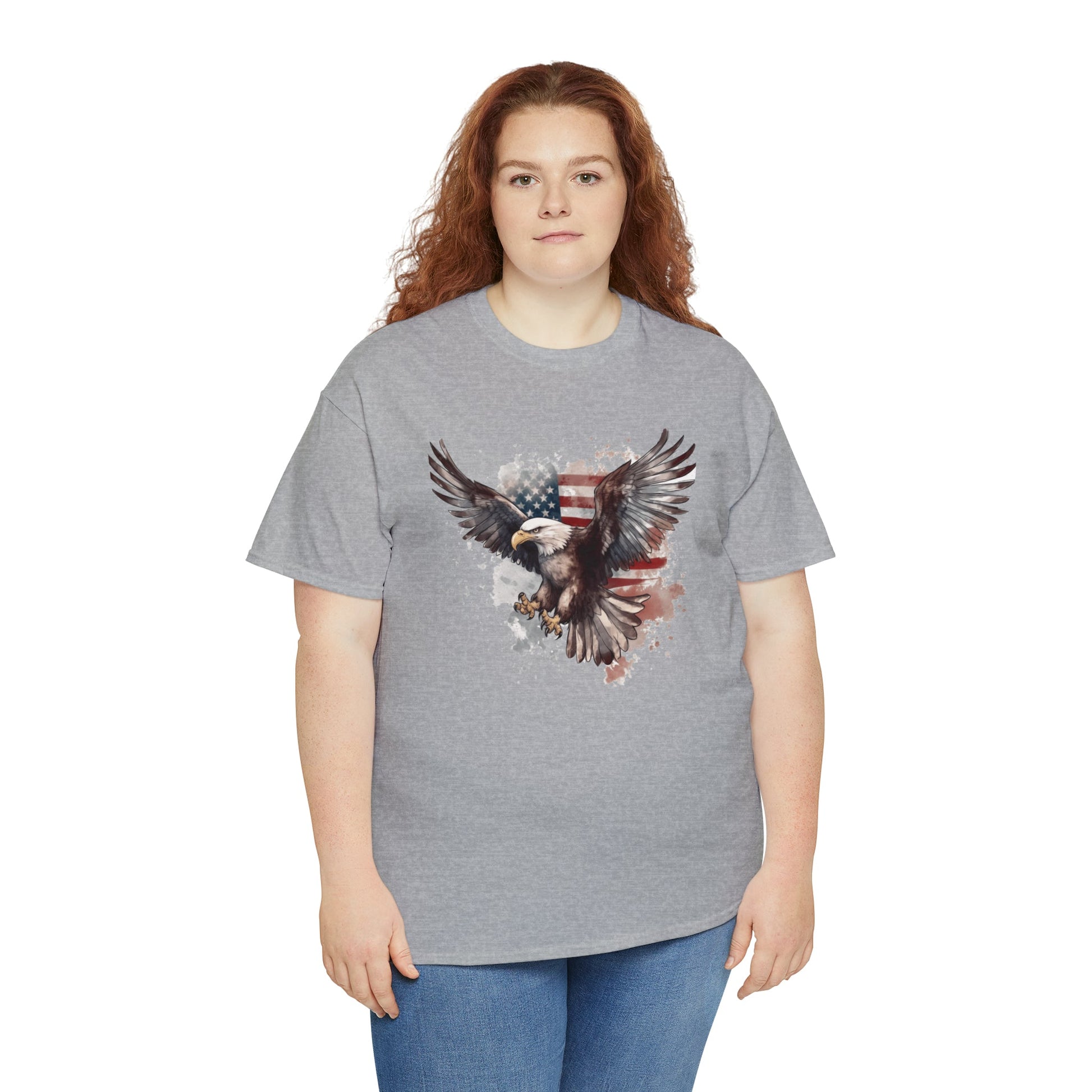 Freedom Eagle in Flight Unisex T-Shirt - PatriotDepot.com