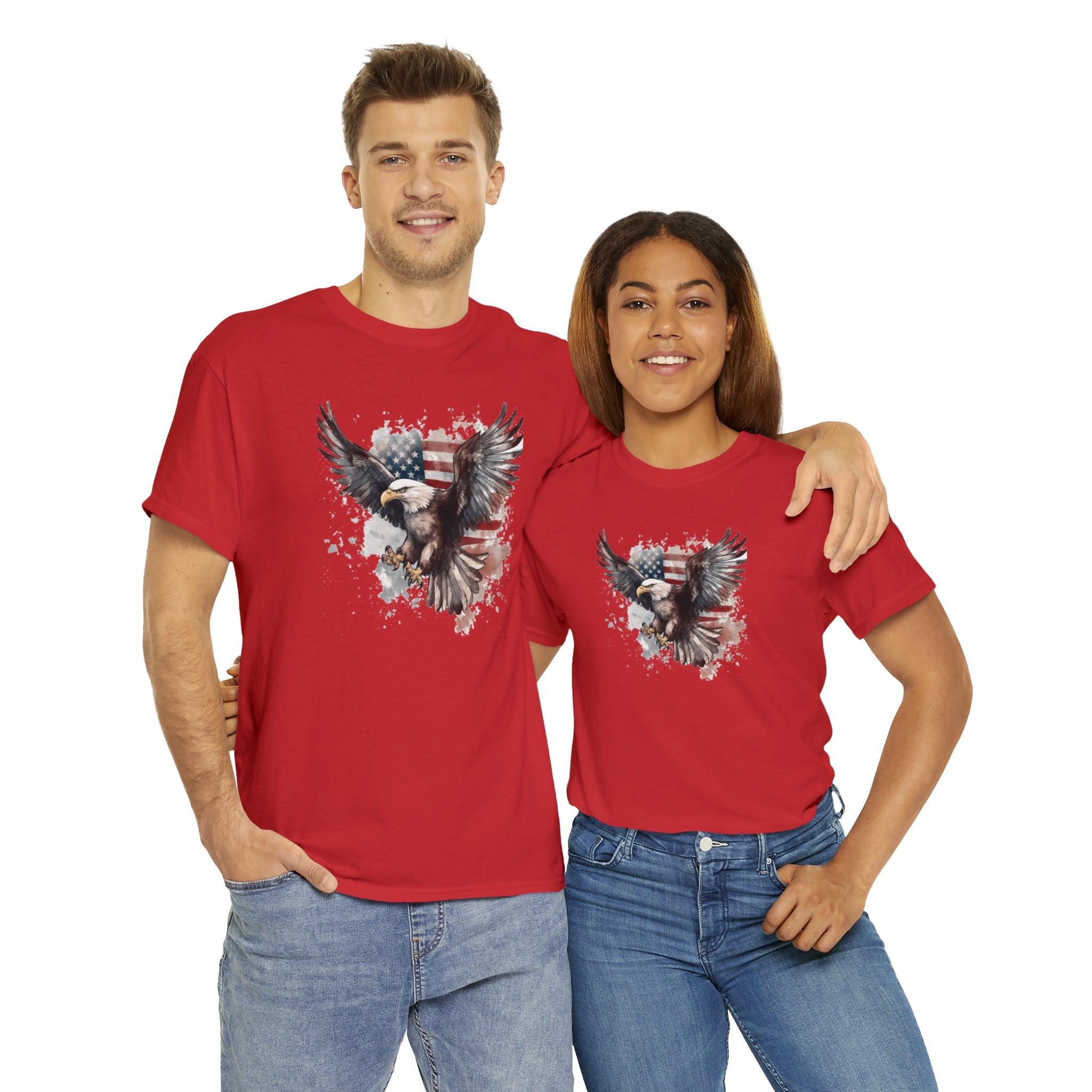 Freedom Eagle in Flight Unisex T-Shirt - PatriotDepot.com