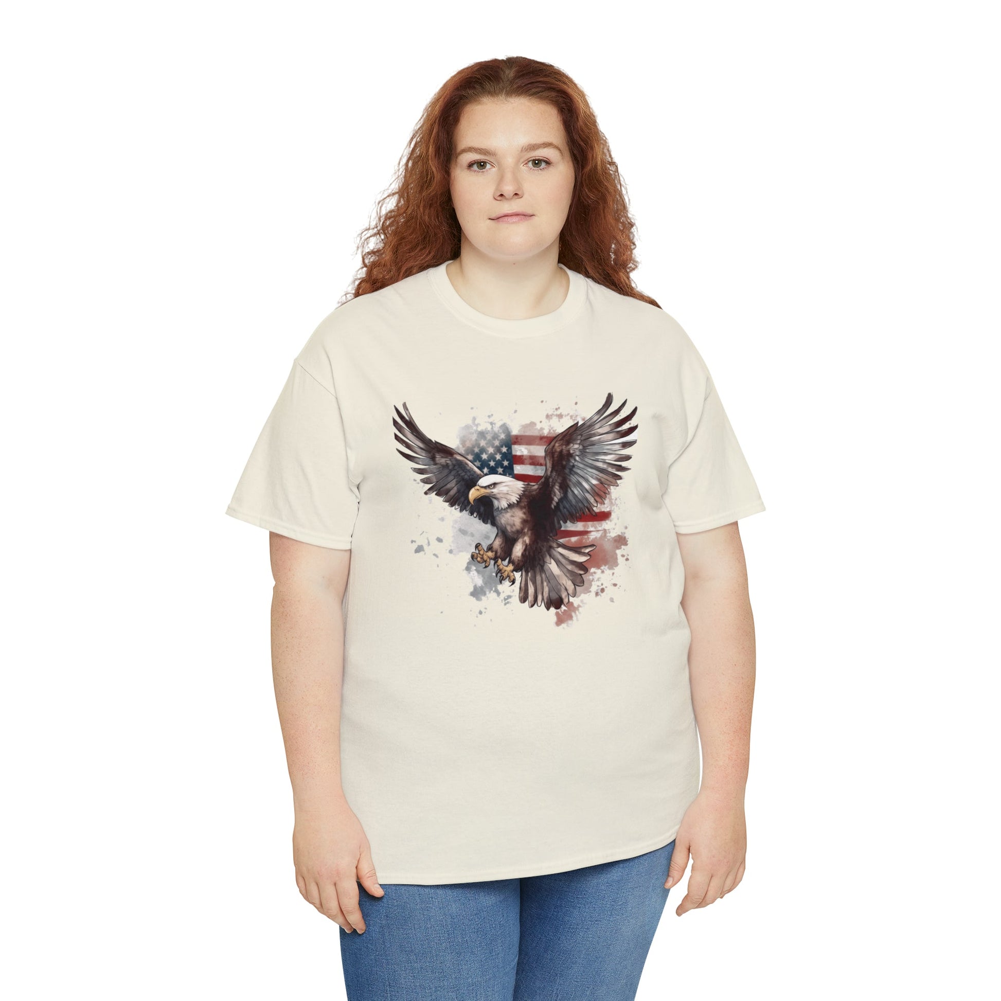 Freedom Eagle in Flight Unisex T-Shirt - PatriotDepot.com