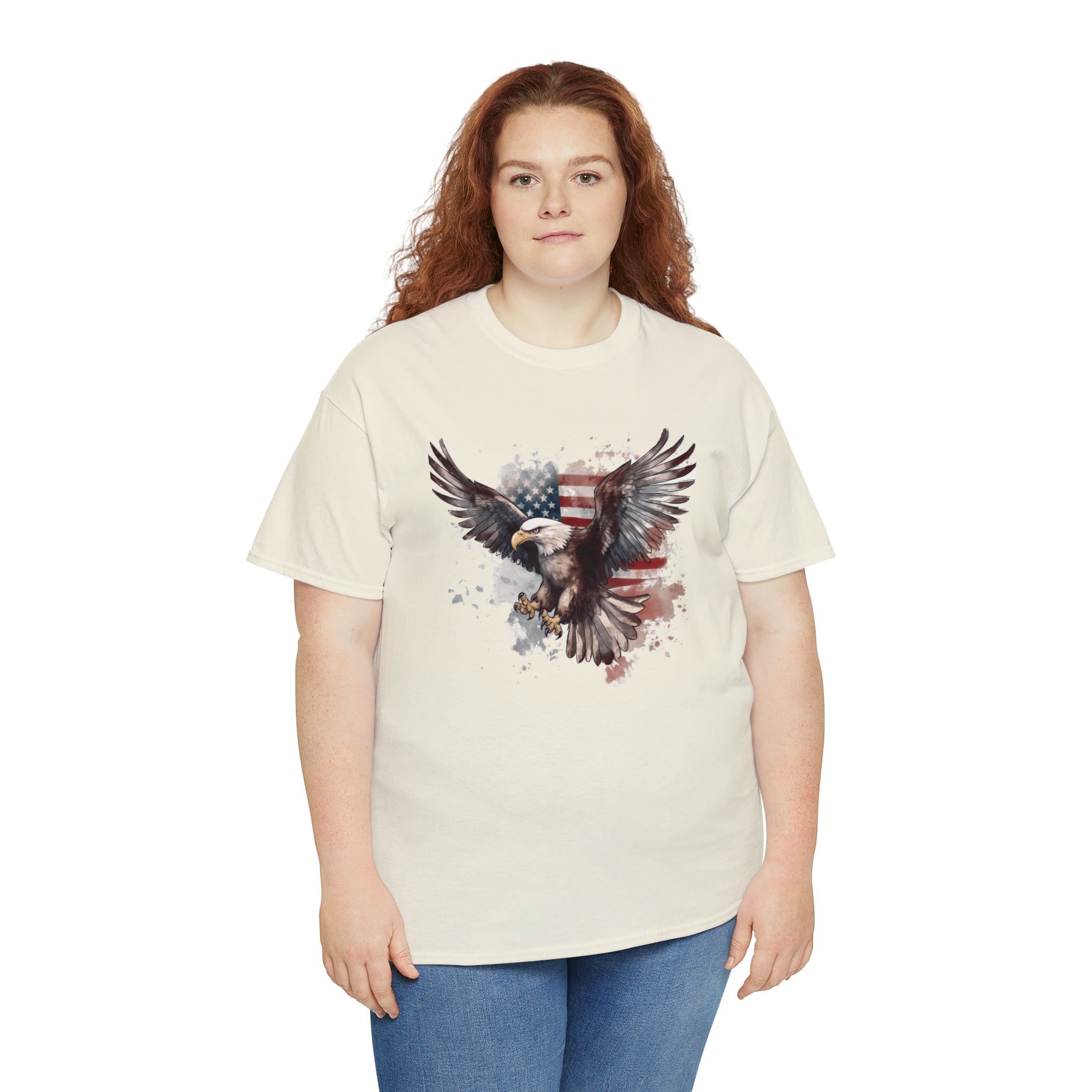 Freedom Eagle in Flight Unisex T-Shirt - PatriotDepot.com