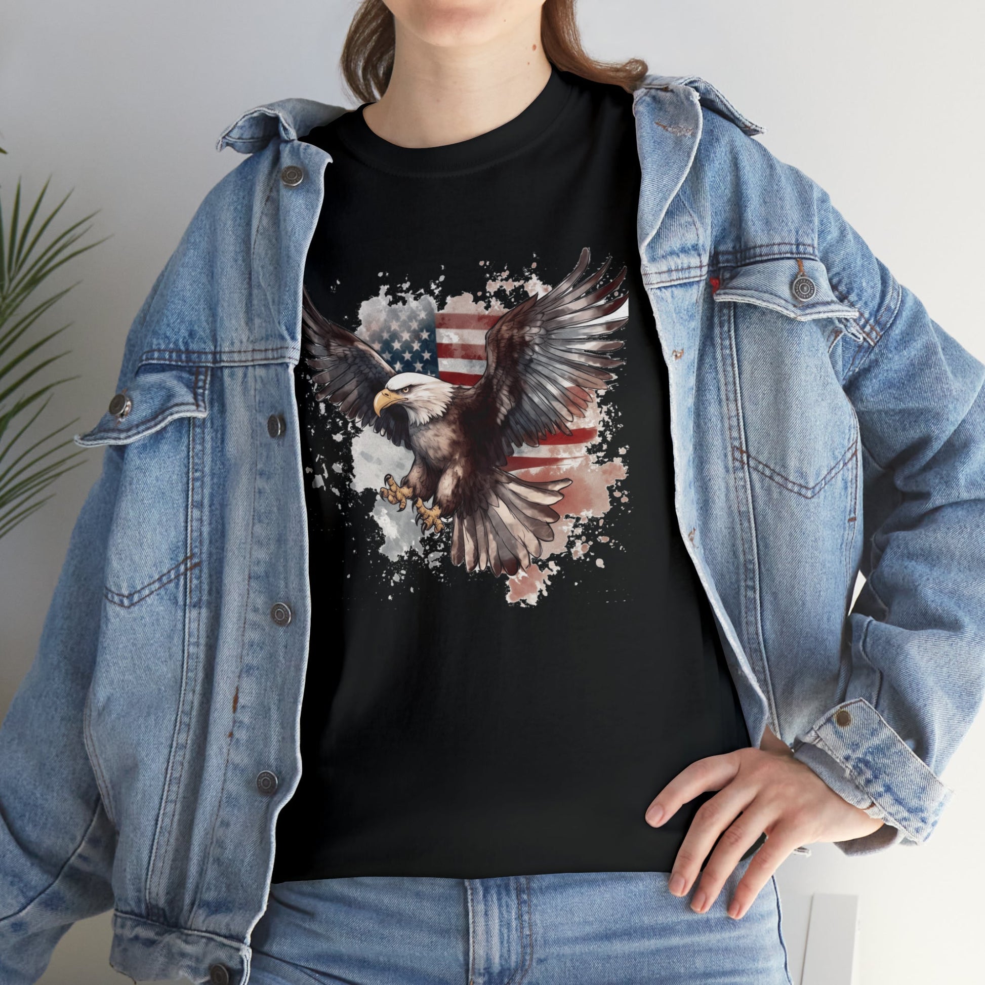 Freedom Eagle in Flight Unisex T-Shirt - PatriotDepot.com