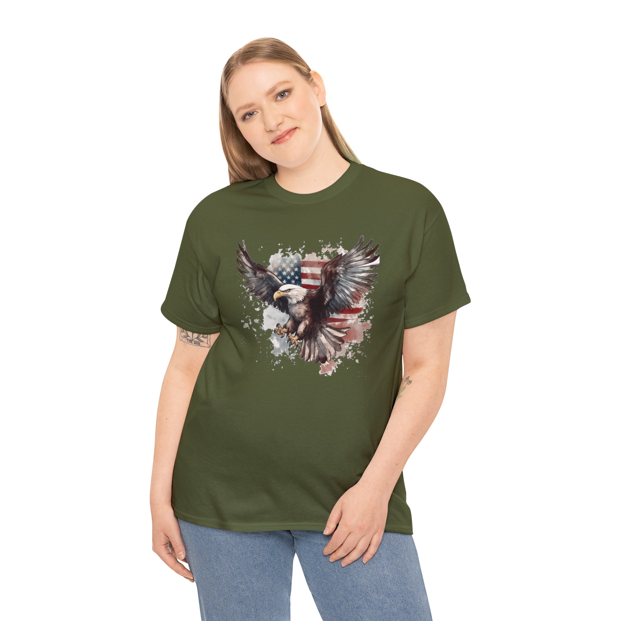 Freedom Eagle in Flight Unisex T-Shirt - PatriotDepot.com